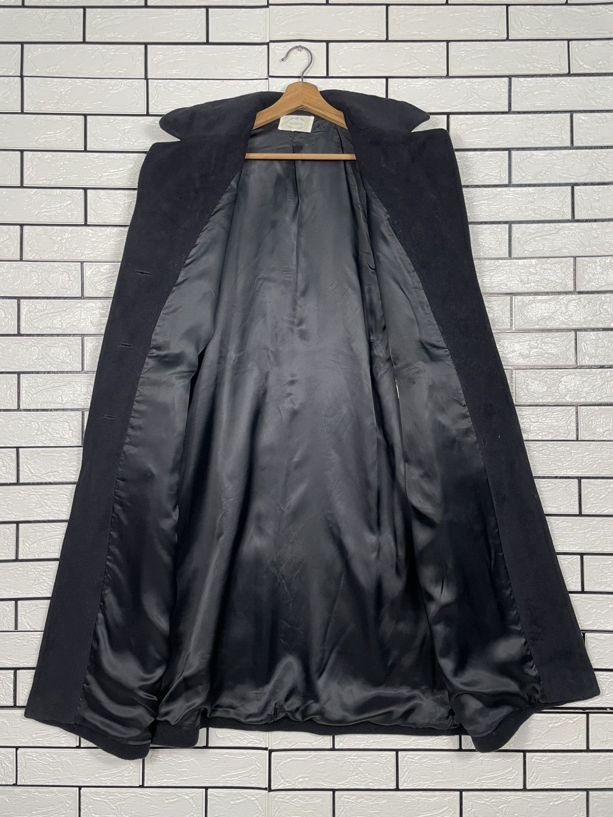 Other Italian Designer Vardini Black Wool Coat Size M / US 6-8 / IT 42-44 - 12 Thumbnail