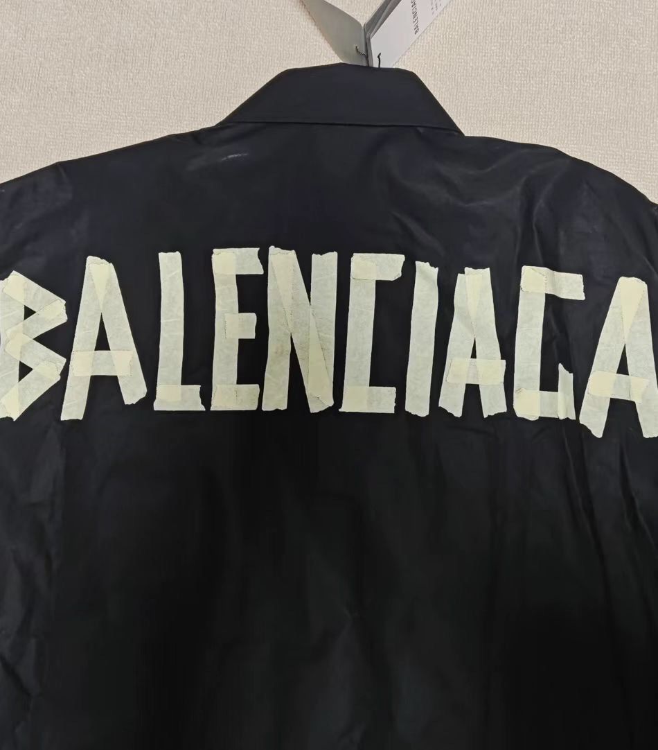 Balenciaga Balenciaga Tape Type 23ss Tape Shirt Long Slee2412-Nextarrow Size 38S - 3 Thumbnail