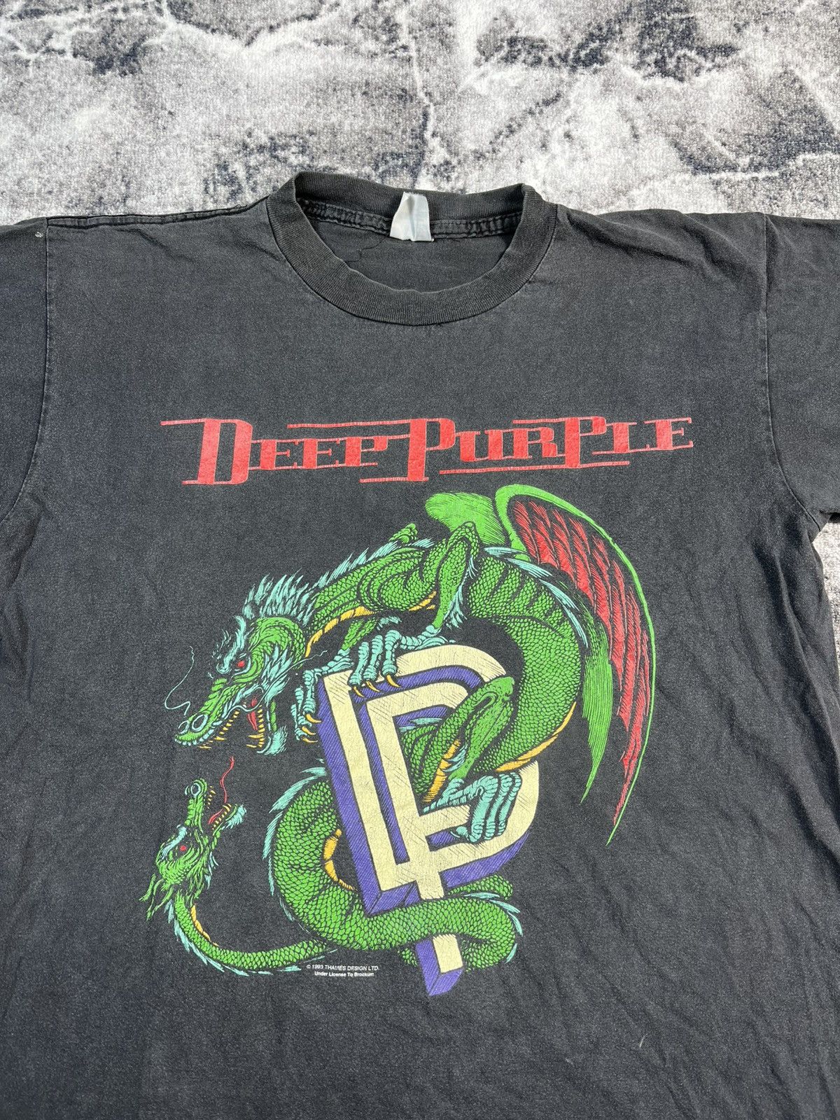 Band Tees Vintage Deep Purple T Shirt 1993-1994s Size US XL / EU 56 / 4 - 4 Thumbnail
