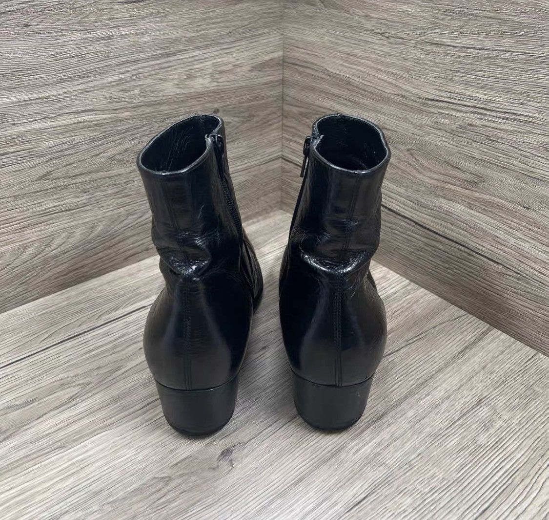 Saint Laurent Paris Saint Laurent Paris Polished Leather High Chelsea Boots Size US 7 / EU 40 - 4 Thumbnail