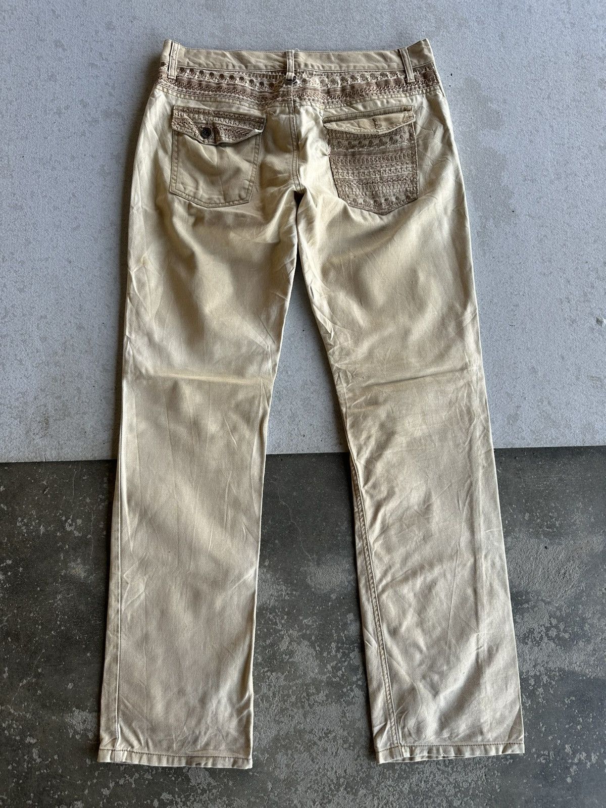 semanticdesign HEAT🔥🔥Vintage SEMATIC DESIGN Jeans Skulls Embroidery Pants Size US 33 - 1 Thumbnail