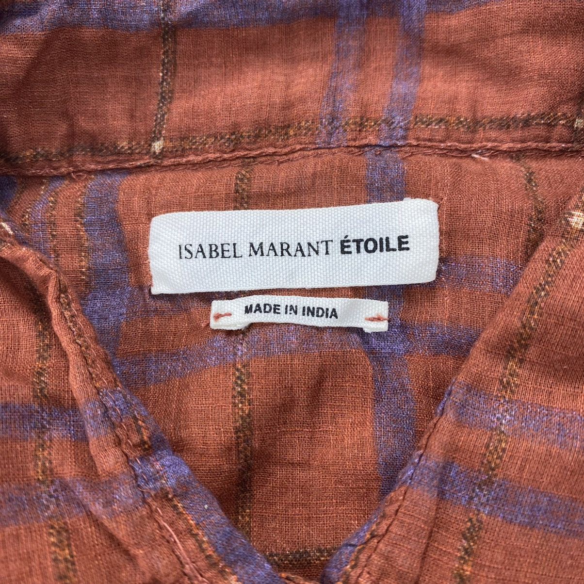 Isabel Marant Etoile Vintage Isabel Marant Etoile Plaid Blouse Button Up Shirt Size S / US 4 / IT 40 - 6 Thumbnail