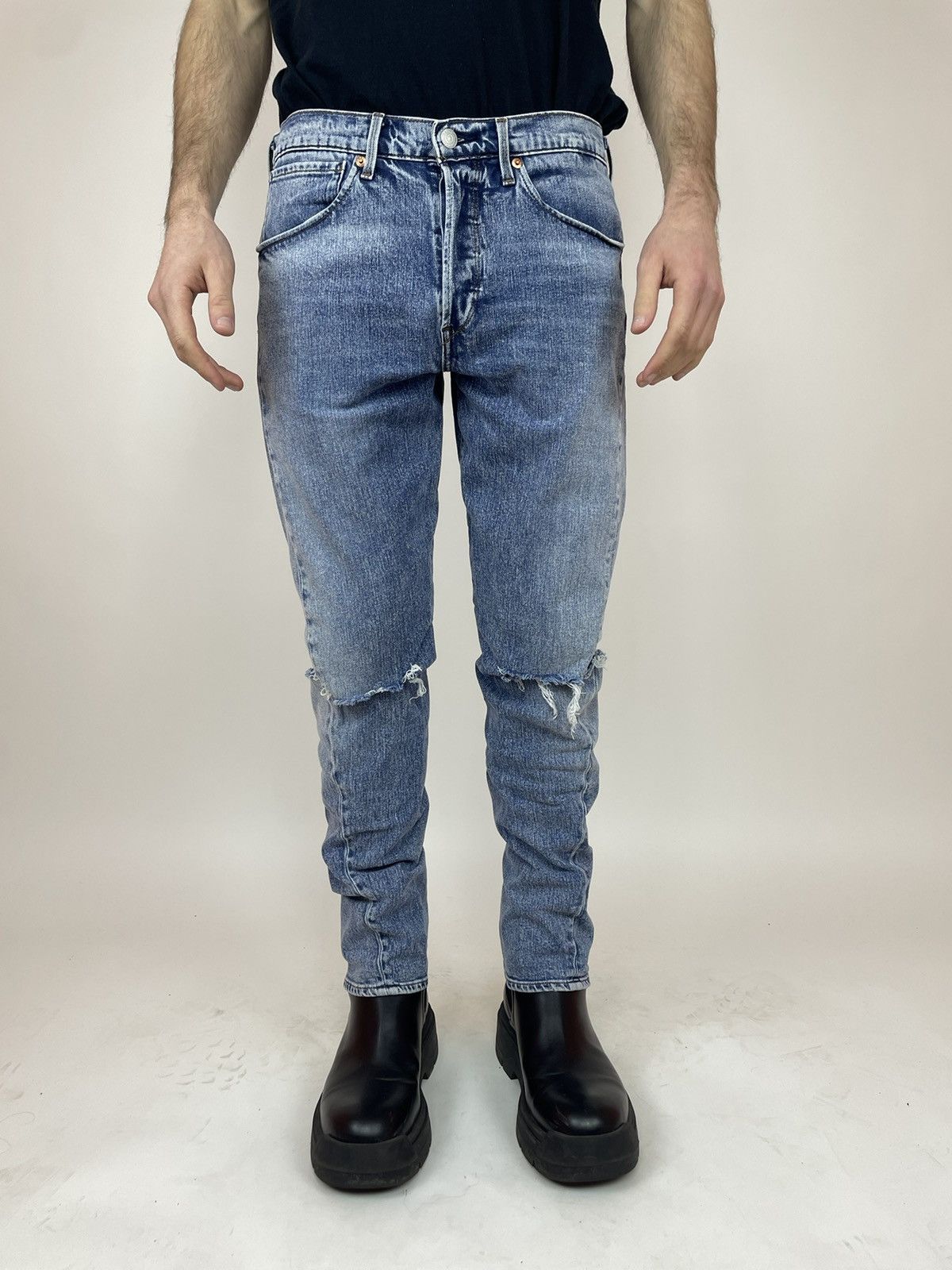 Levi's Levi's Engineered 502 Premium Denim skinny Jeans levis Size US 31 - 7 Thumbnail