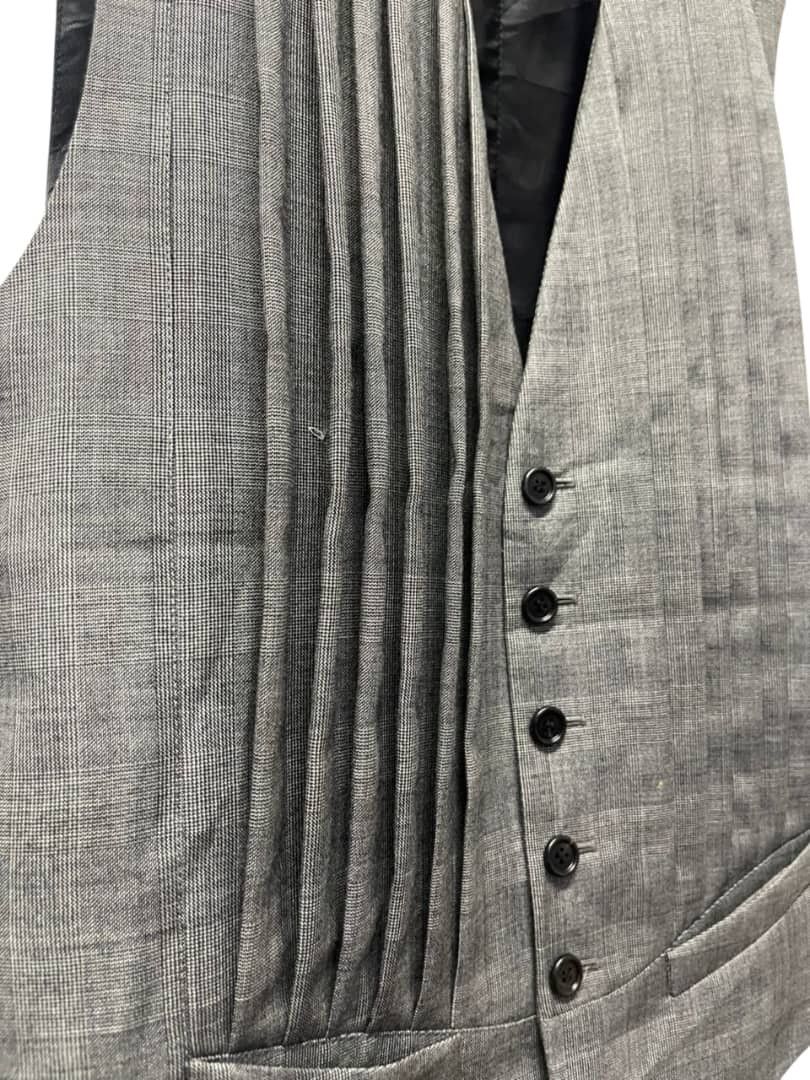 Dior Dior Homme x Hide Slimane Pleated Vest Size 46R - 6 Thumbnail