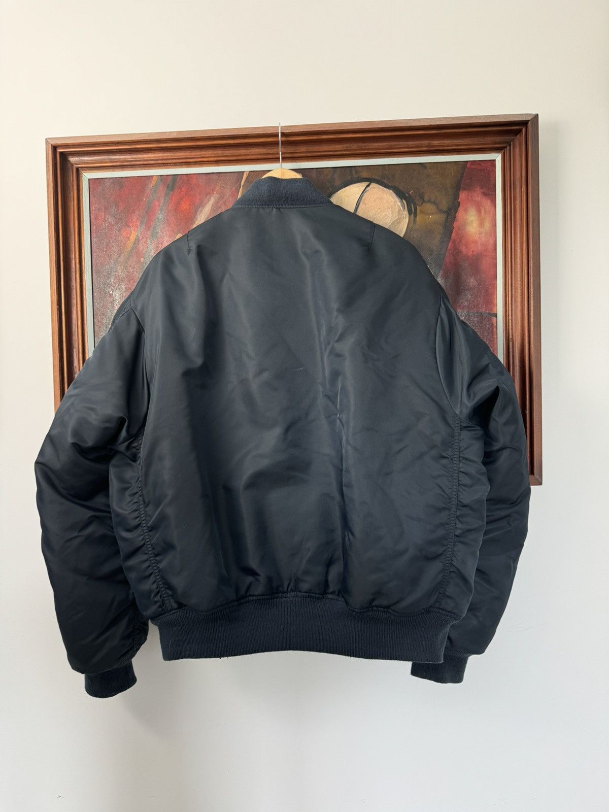 Vintage Ma1 Flyer Washed Vintage Nylon Bomber Jacket Boxy Fit Rare Size US L / EU 52-54 / 3 - 2 Thumbnail