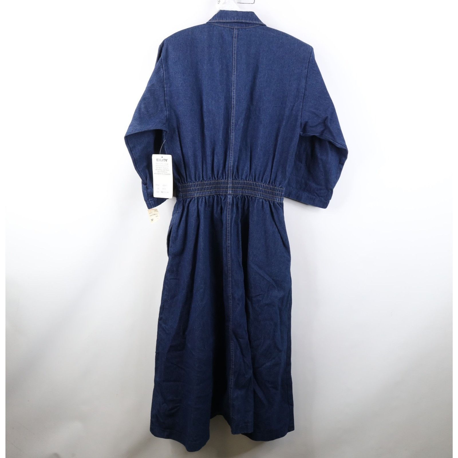 Vintage Deadstock Vintage 70s 80s Streetwear Long Sleeve Denim Dress Size M / US 6-8 / IT 42-44 - 17 Thumbnail