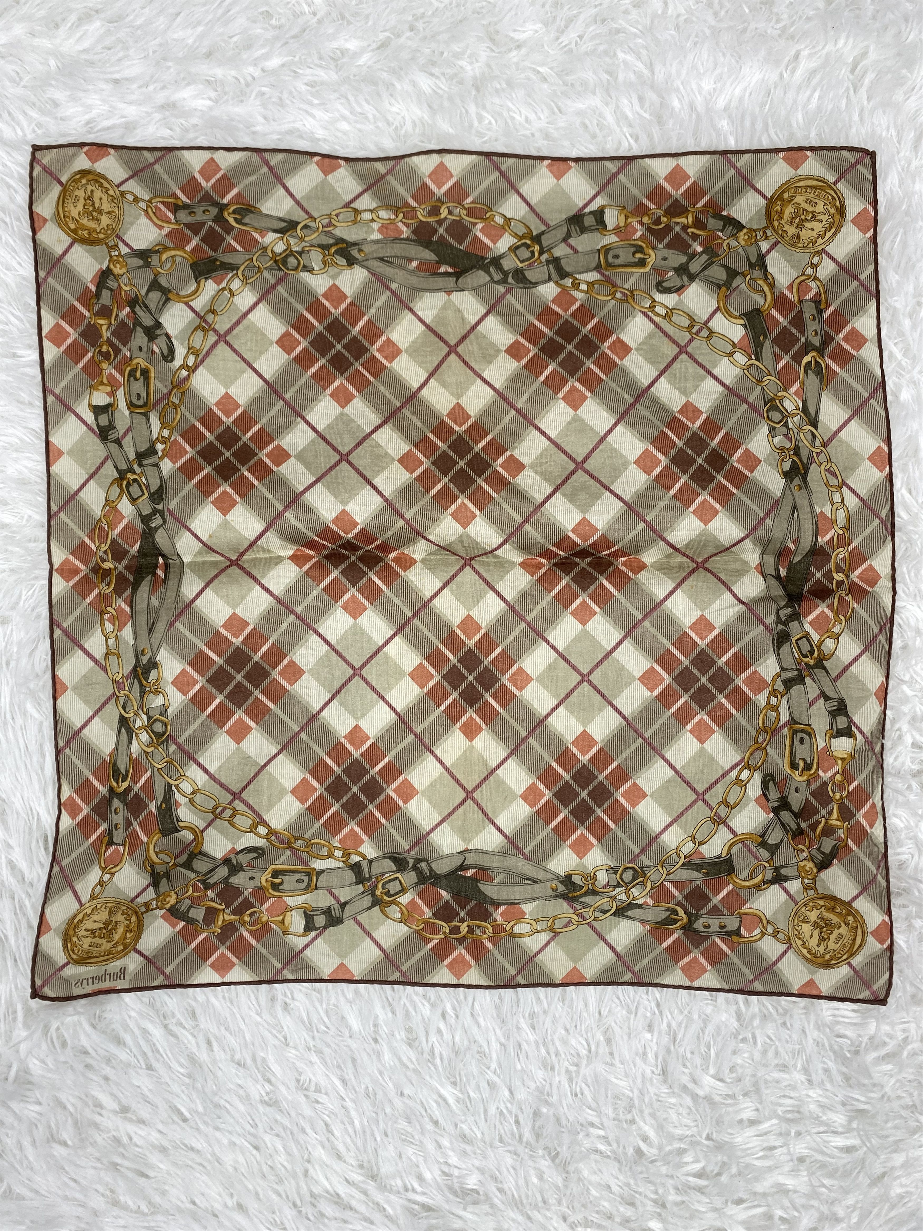 Burberry Vintage Burberry Handkerchief Neckerchief PH0446 Size ONE SIZE - 4 Thumbnail