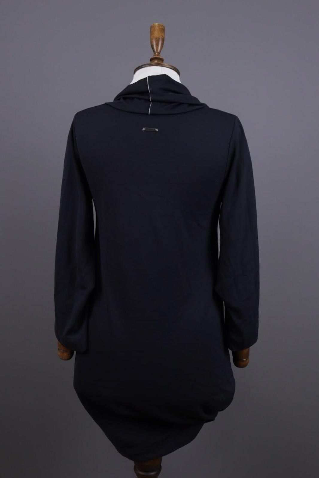 Designer Cop Black Turtleneck Lagenlook Sweater Dress Size 1 / S Size M / US 6-8 / IT 42-44 - 10 Thumbnail