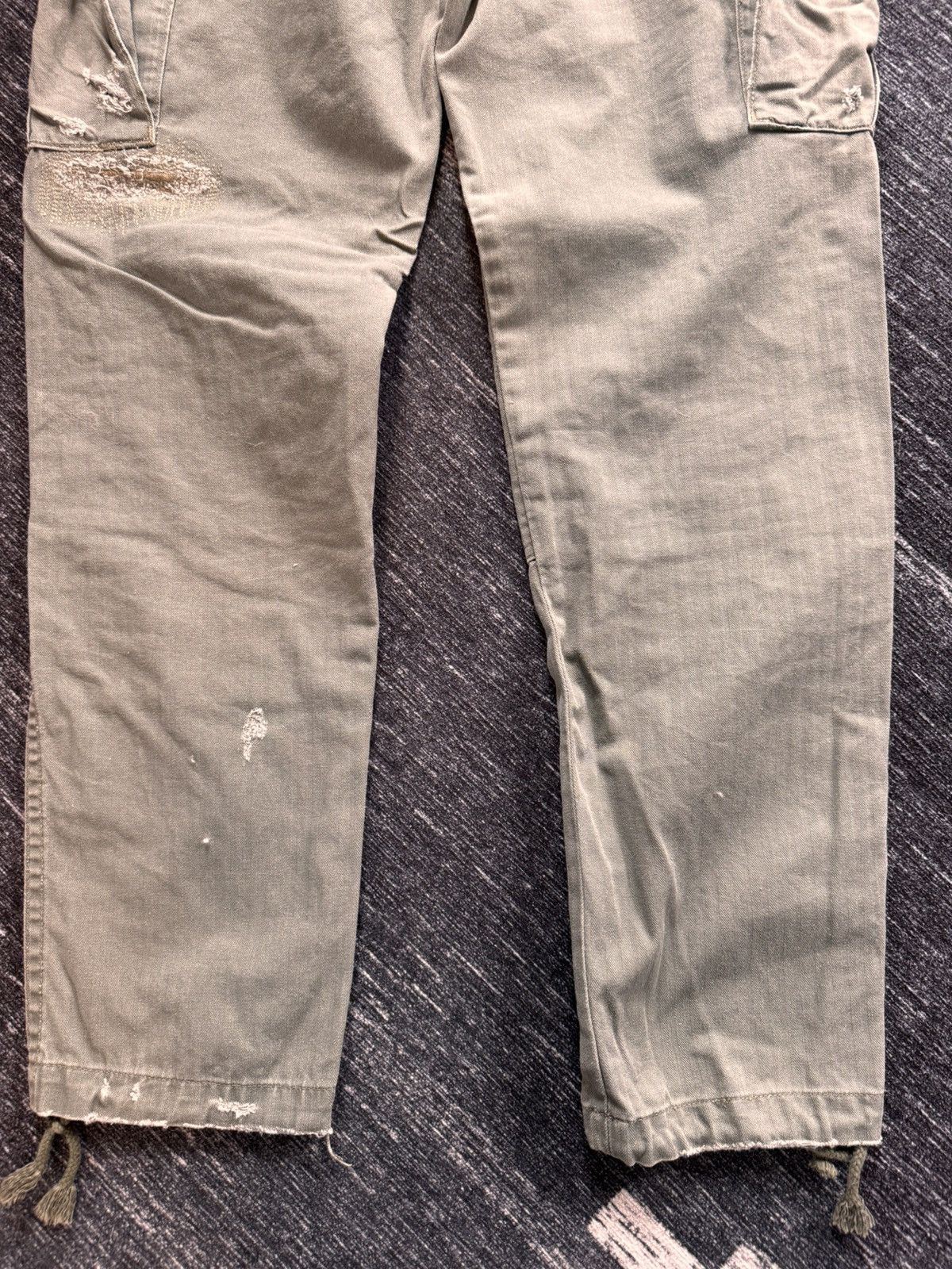 Denim & Supply Ralph Lauren Denim & Supply Ralph Lauren Distressed Patch Cargo Pants Size US 29 - 17 Thumbnail