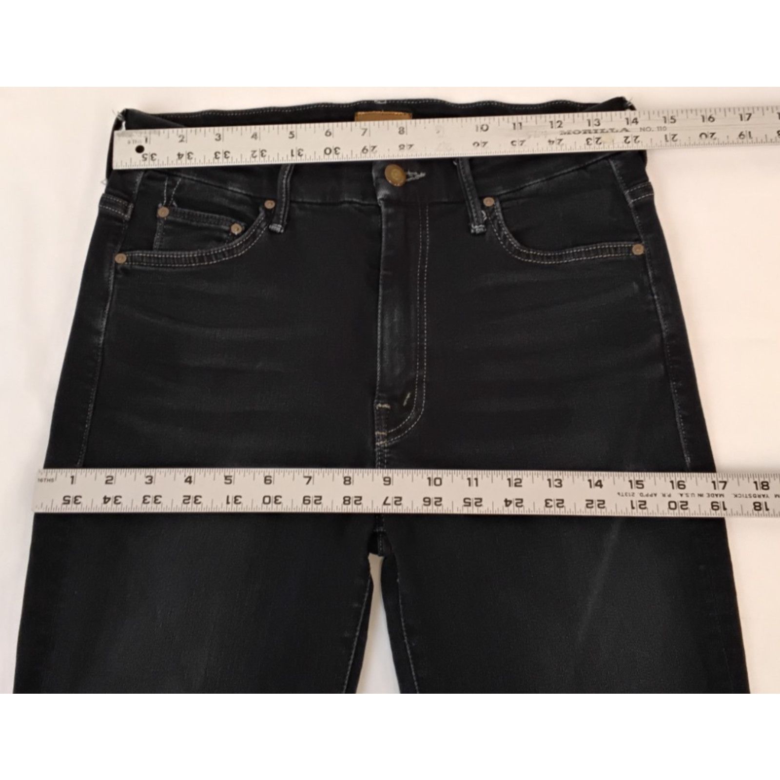 MOTHER Mother The High Waisted Looker Jeans Women's 28 Dark Wash Size 28" / US 6 / IT 42 - 10 Thumbnail