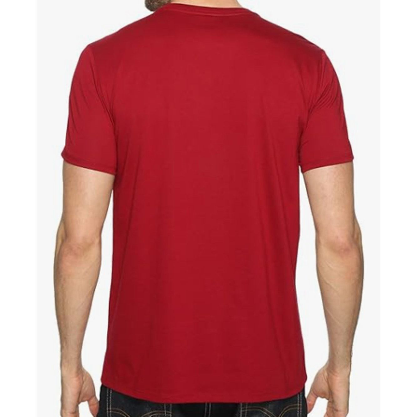Lacoste Lacoste Men's V-Neck Pima Cotton Jersey T-Shirt Bordeaux L Size US L / EU 52-54 / 3 - 3 Thumbnail