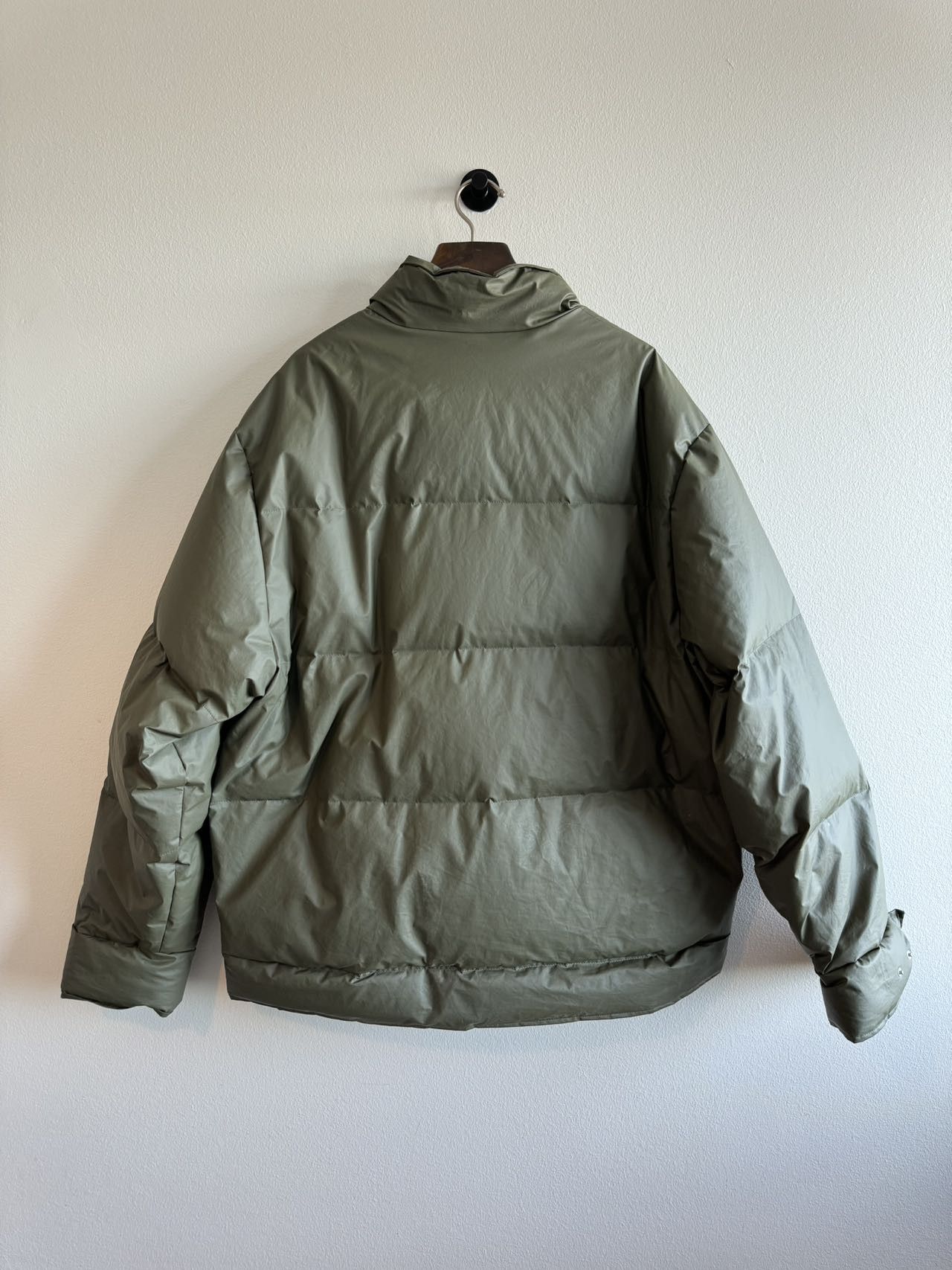 Yeezy Yeezy Season 3 Military Green Waxed Down Jacket Size US L / EU 52-54 / 3 - 2 Thumbnail