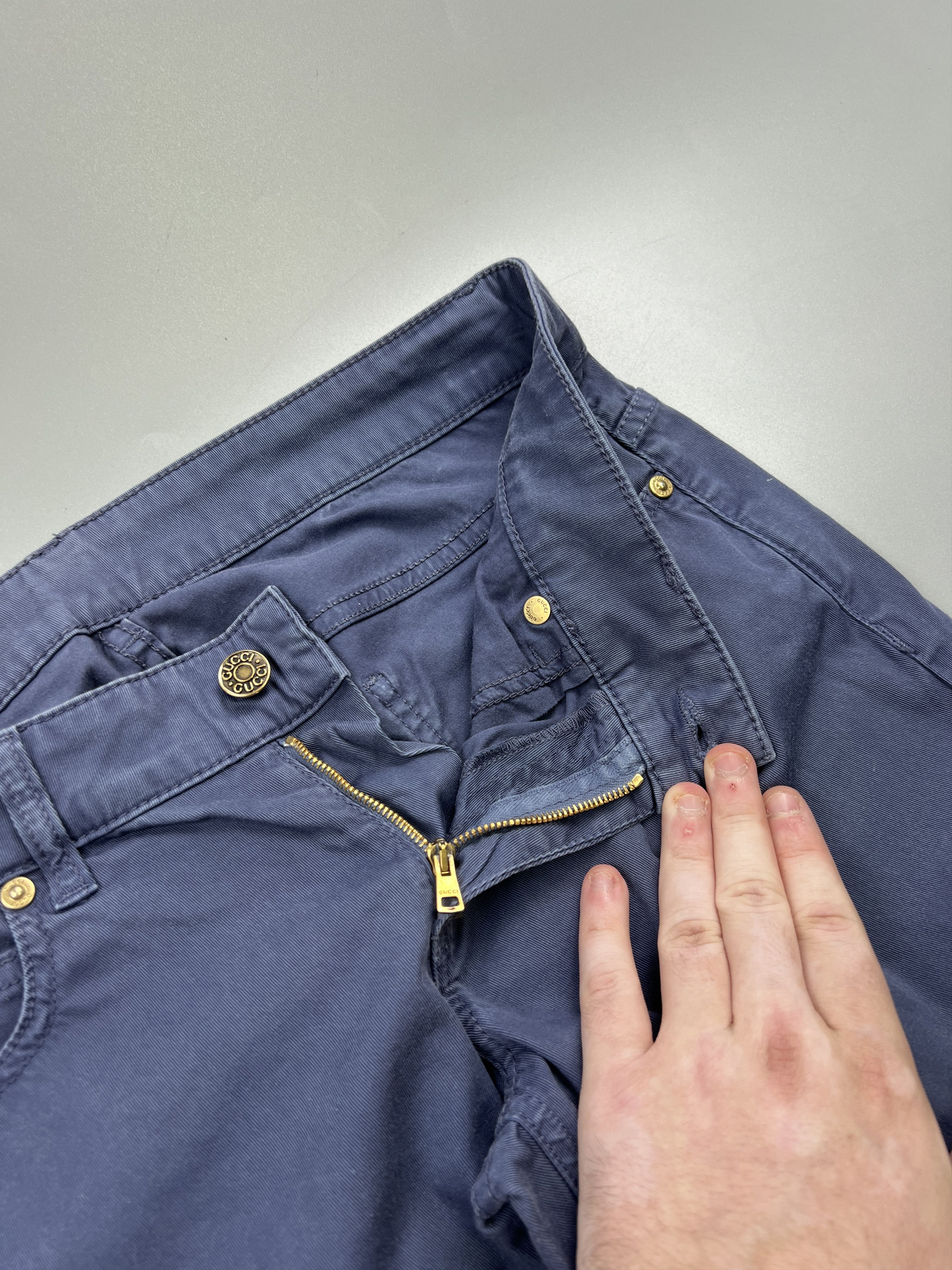 Gucci Gucci New Leggings Blue Denim Jeans Pants (Y0863) Size US 26 / EU 42 - 5 Thumbnail