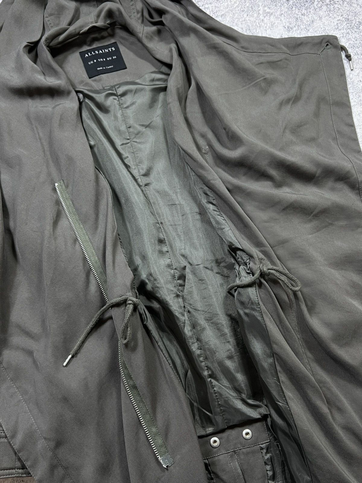 Allsaints Allsaints Portere Parka Asymmetric Jacket Coat Size S / US 4 / IT 40 - 8 Thumbnail