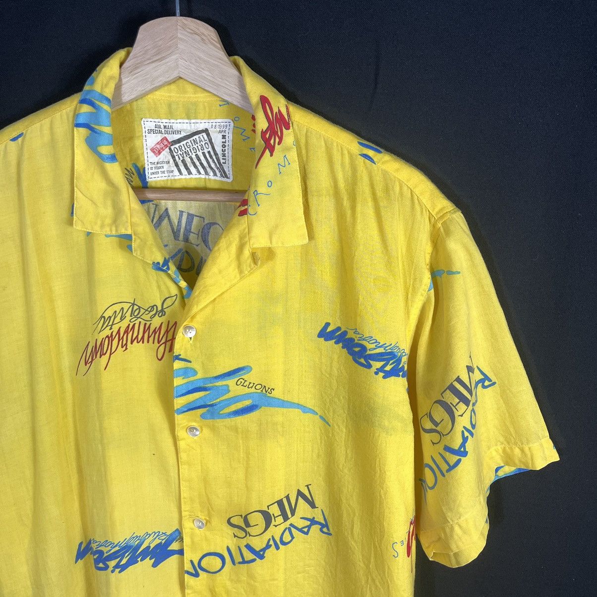 Japanese Brand Rare! Vintage 90s Lincoln Pop Art Hawaiian Rayon Shirt Size US L / EU 52-54 / 3 - 1 Thumbnail