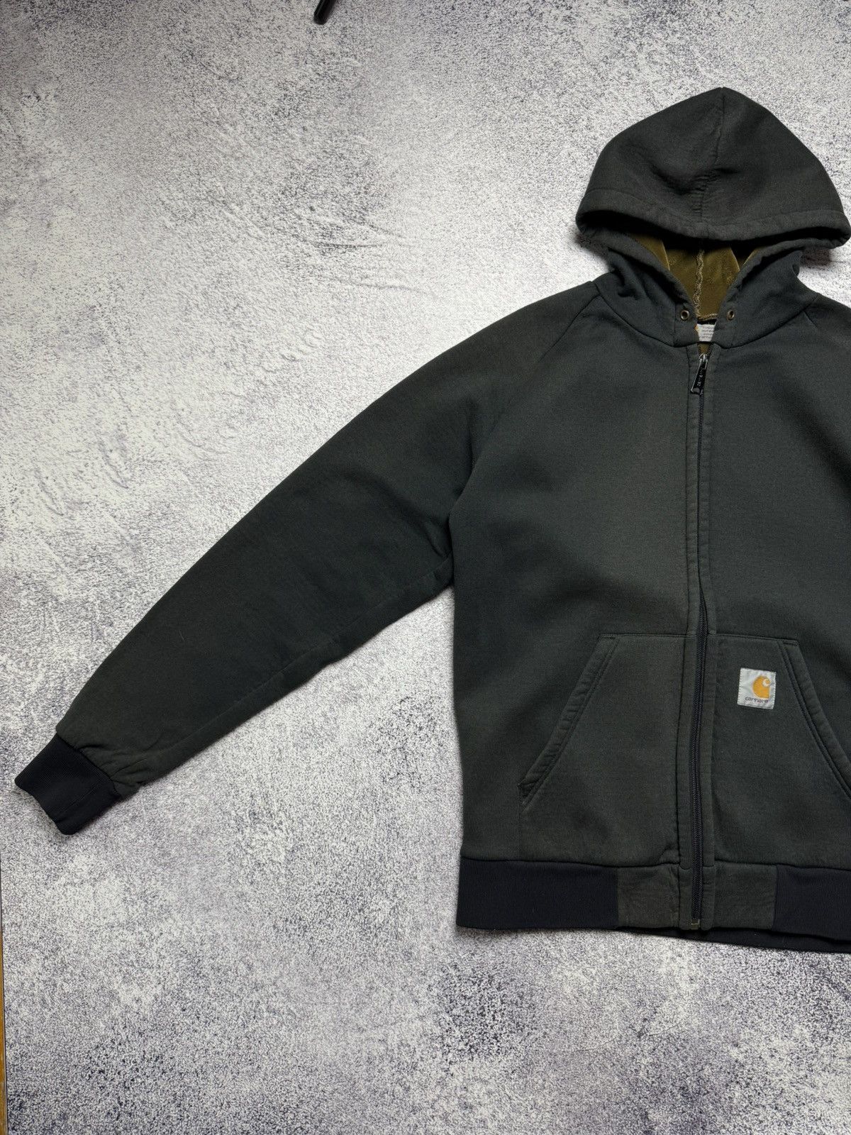 Carhartt Vintage Carhartt Zip Hoodie Faded Work Jacket Y2k Style Rare Size US L / EU 52-54 / 3 - 6 Thumbnail