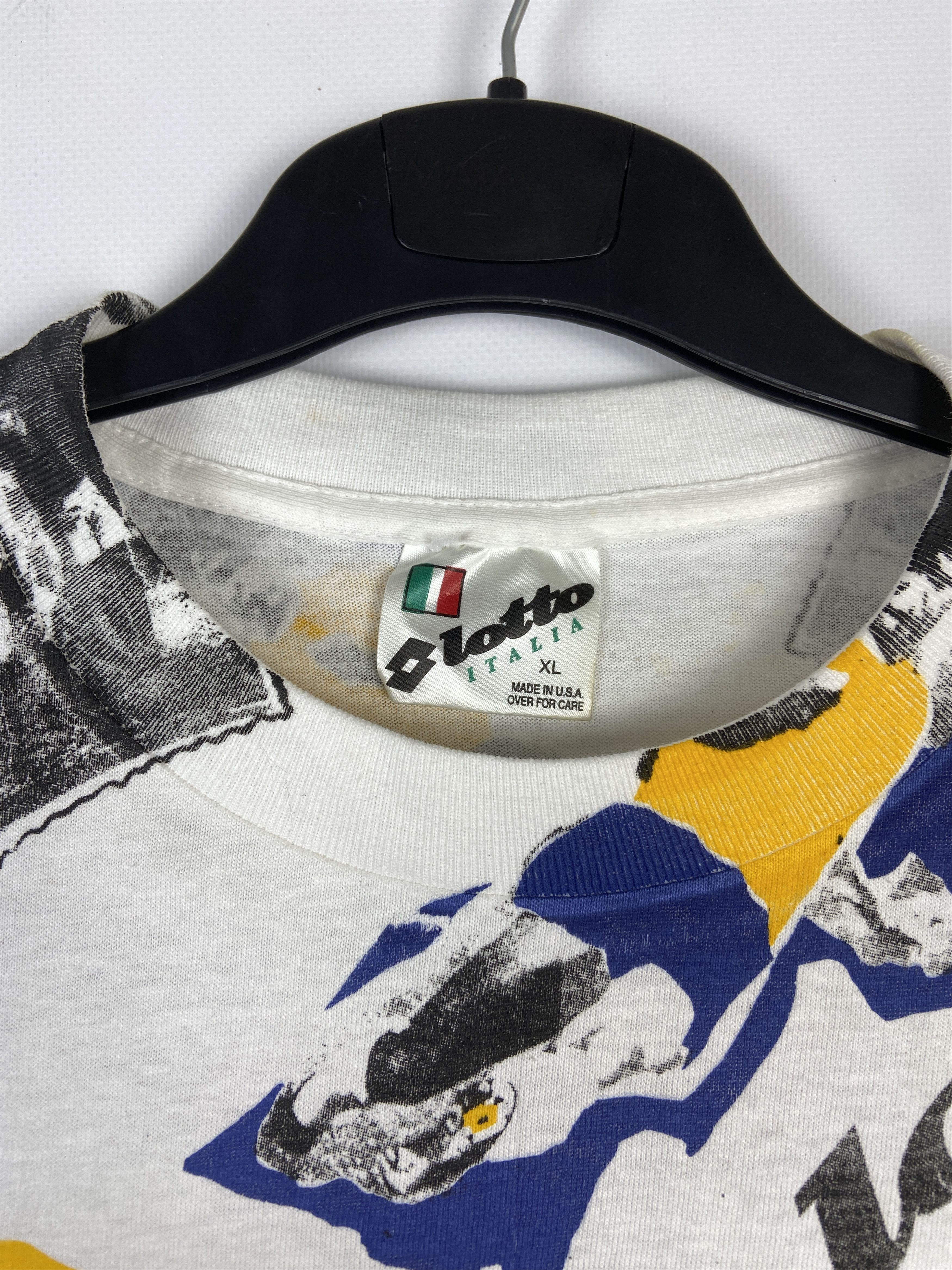 Lotto Sport Vintage Lotto Sweden 1992 soccer print tee Size US XL / EU 56 / 4 - 5 Thumbnail