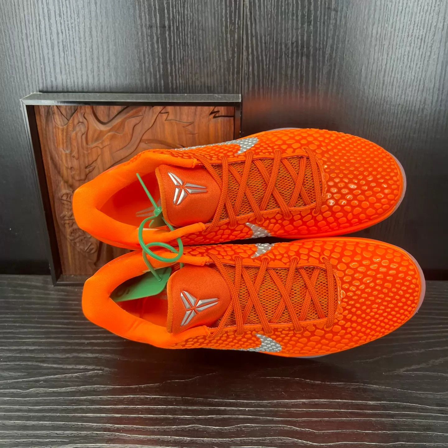 Nike ZK6 Orange Silver Size 42 Worn Box Lid Missing Size US 8.5 / EU 41-42 - 7 Thumbnail