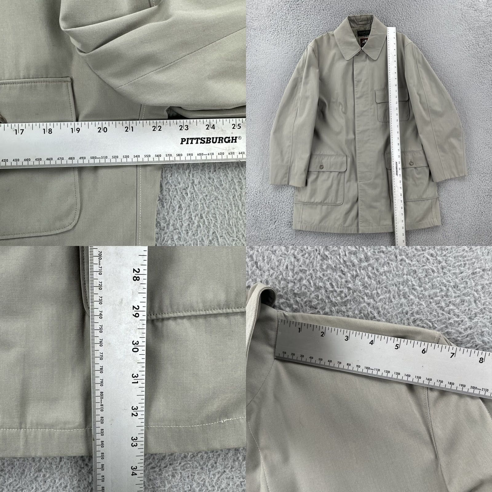 Abercrombie & Fitch VINTAGE Abercrombie & Fitch Mighty Mac Portwear Out O Gloucester Jacket Mens L Beige Fur Fitch Cotton Sportswear/Beach 1960s Size US L / EU 52-54 / 3 - 8 Thumbnail