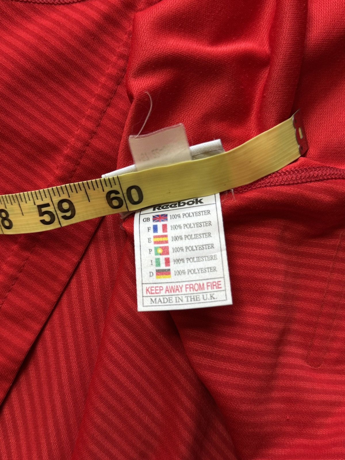 Reebok × Vintage Vintage Reebok 2002-2004 Liverpool Home Kit Size US L / EU 52-54 / 3 - 14 Thumbnail