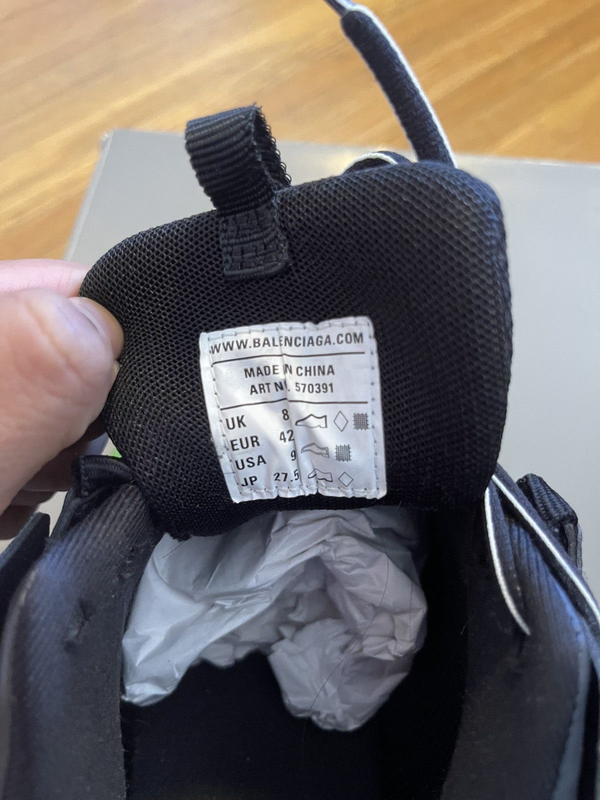 Balenciaga Balenciaga Track Sneaker black/glow Size US 9 / EU 42 - 4 Thumbnail