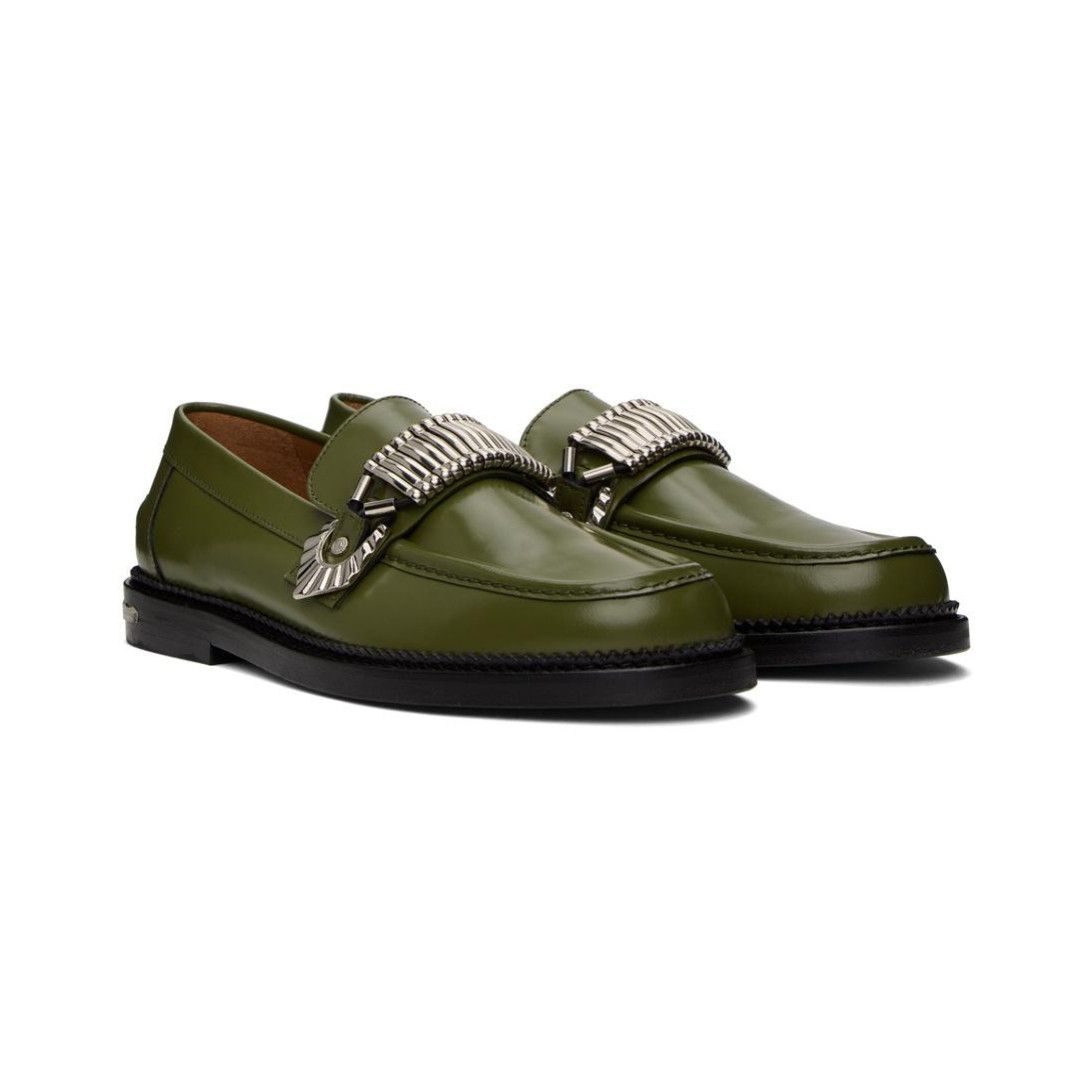 Toga o1mle0325 Aj1186 Loafers in Khaki Polido Size US 7 / EU 40 - 4 Thumbnail