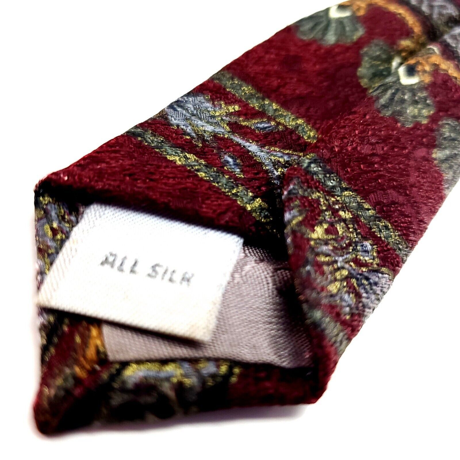 Pierre Cardin Pierre Cardin Silk Tie Print Red Wide Size ONE SIZE - 6 Thumbnail