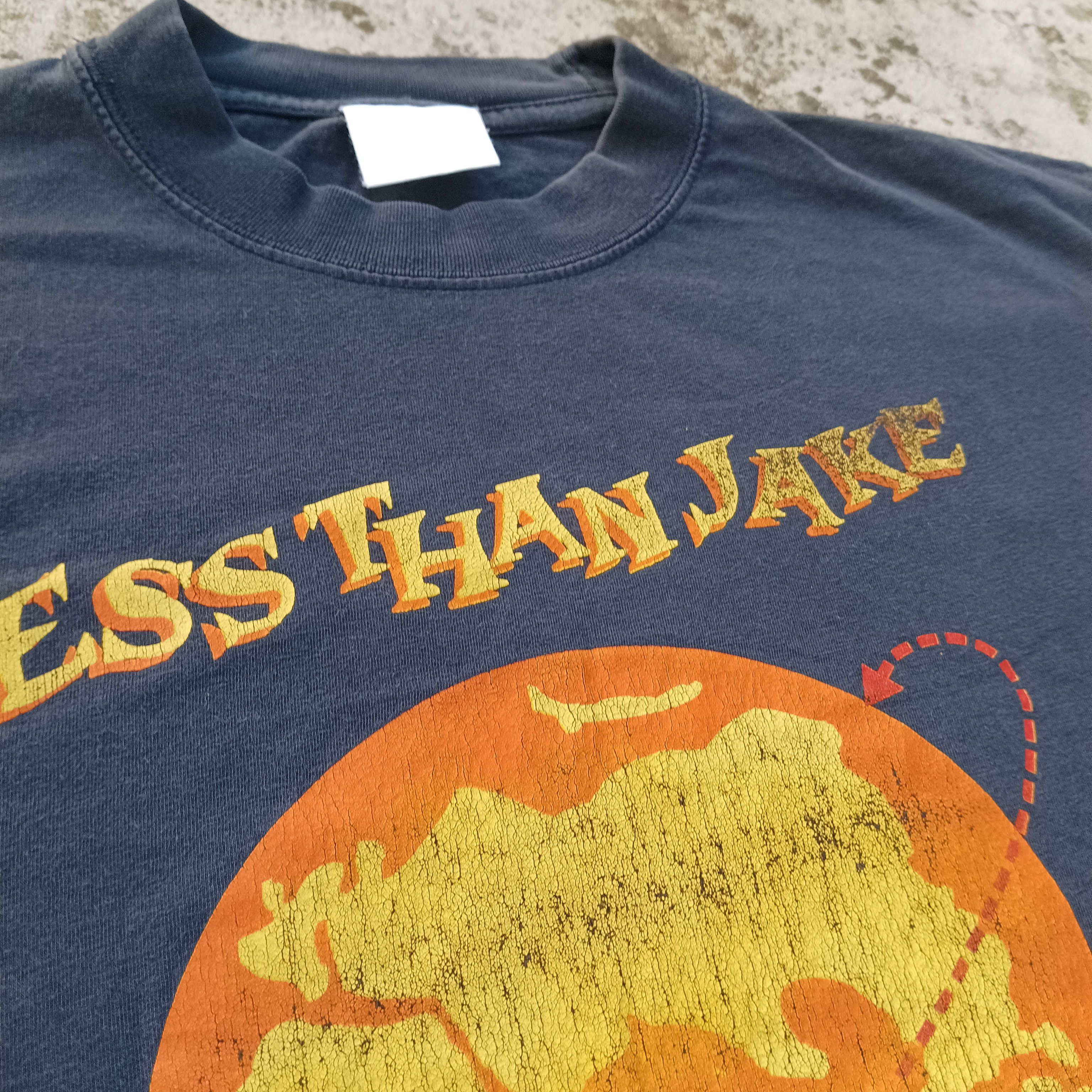 Band Tees × Vintage less than jake vintage 90s band tshirt punk tee Size US L / EU 52-54 / 3 - 5 Thumbnail