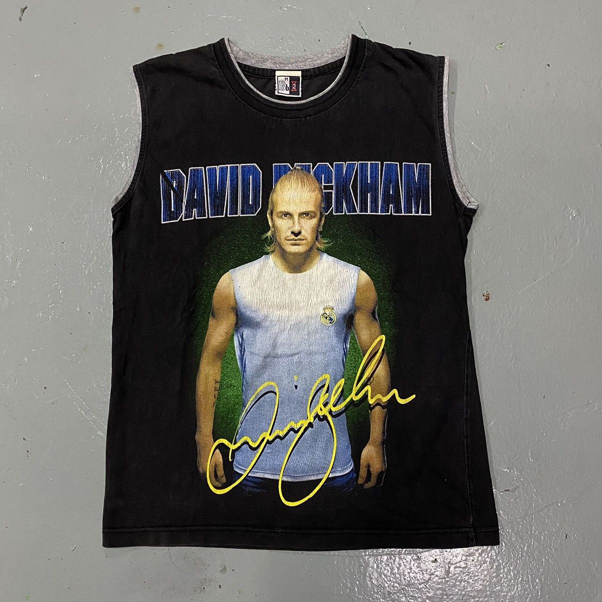 David Beckham × Vintage Vintage Y2K David Beckham Rap Tees Tank Top Football Shirt Size US S / EU 44-46 / 1 - 2 Thumbnail