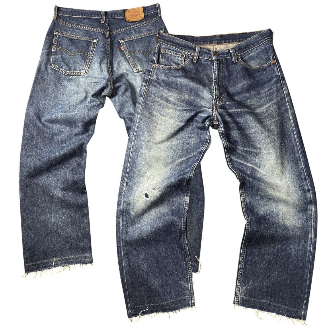 Engineered Garments × Levi's Vintage 90s Levis 503 Distressed Ripped Faded Aging Denim Size US 33 - 1 Thumbnail