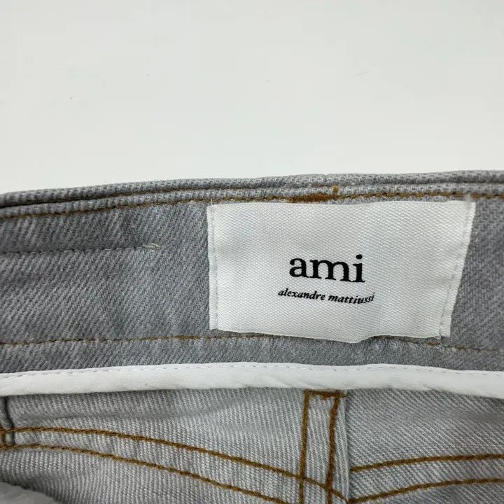 AMI AMIPARIS Vintage Low Waist Flared Jeans for Women -2507 Size 23" - 2 Thumbnail