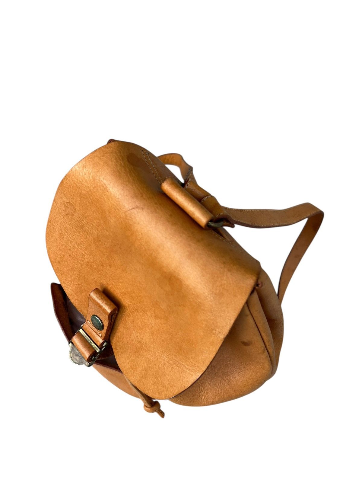 Leather Vintage Slipknot Project Japan Patina Leather Backpack Bag Size ONE SIZE - 19 Thumbnail