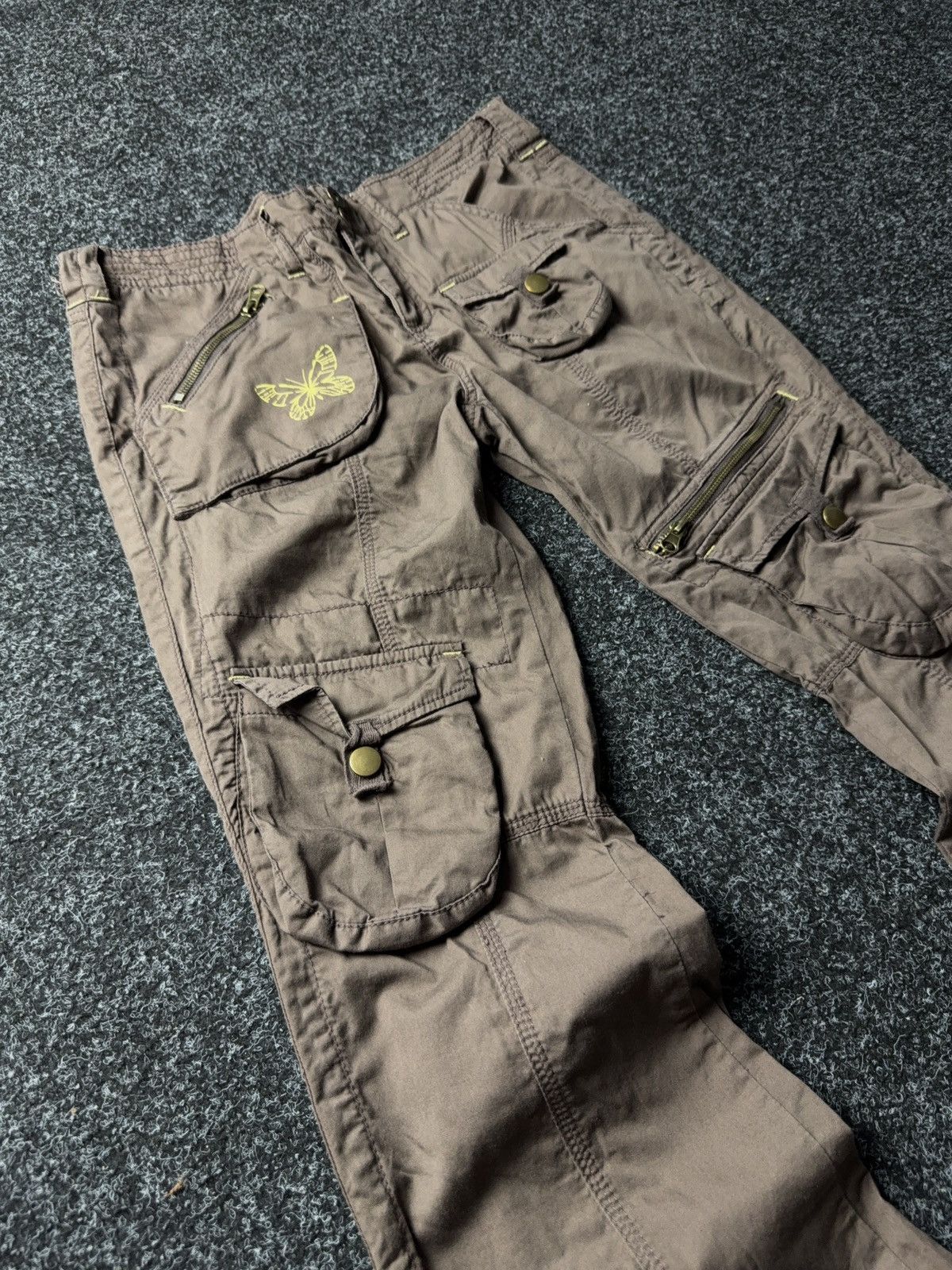 Japanese Brand × Vintage Vintage 90s Low Waist Flare Jeans Y2K Japanese Vibe Size 31" - 5 Thumbnail