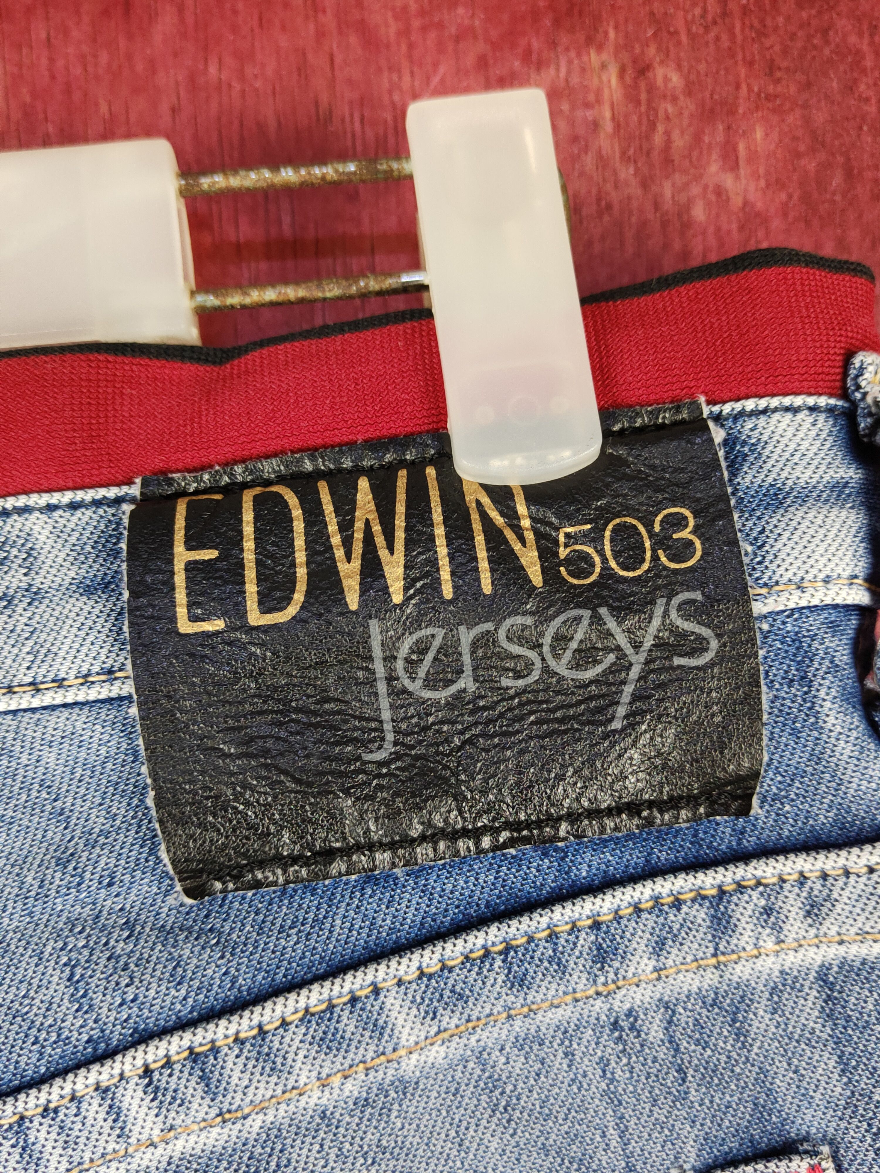 Edwin Edwin Blue Distressed Multipocket Denim #S1587 Size US 31 - 12 Thumbnail