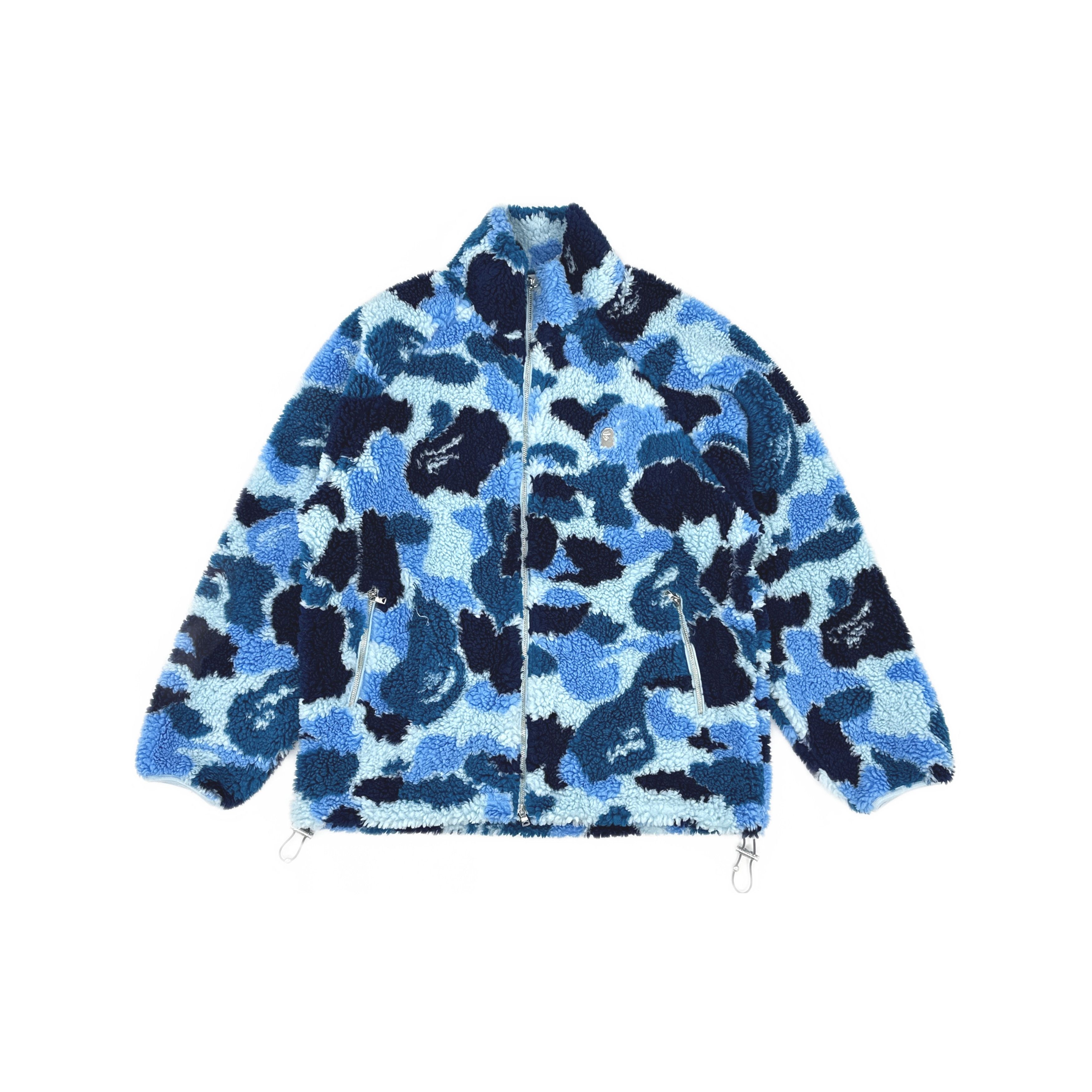 Bape A Bathing Ape Blue ABC Camo Fleece Jacket Size M Size US M / EU 48-50 / 2 - 1 Thumbnail