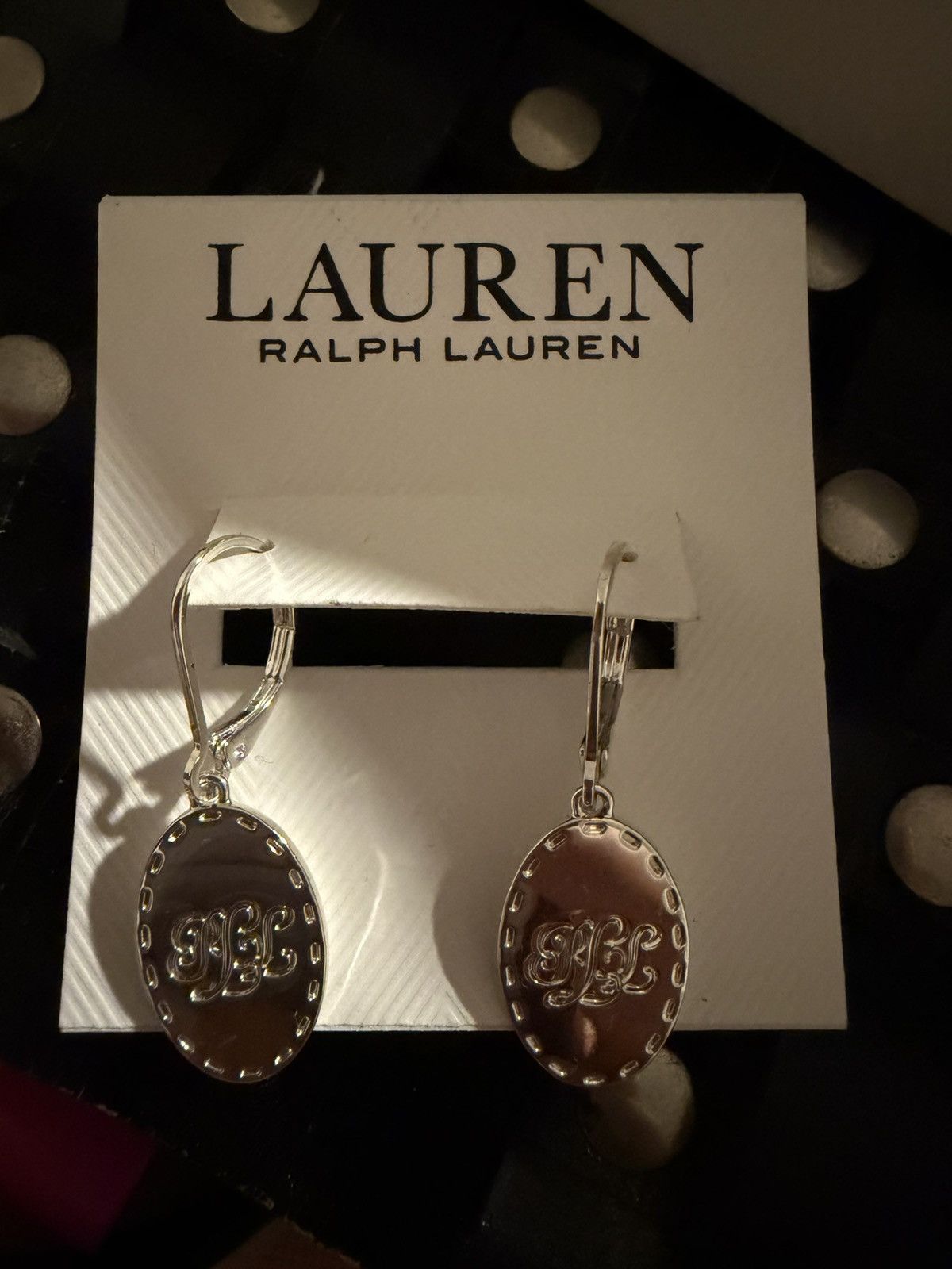 Ralph Lauren Ralph lauren Sterling Silver Script Logo Orbital Earrings Size ONE SIZE - 3 Thumbnail