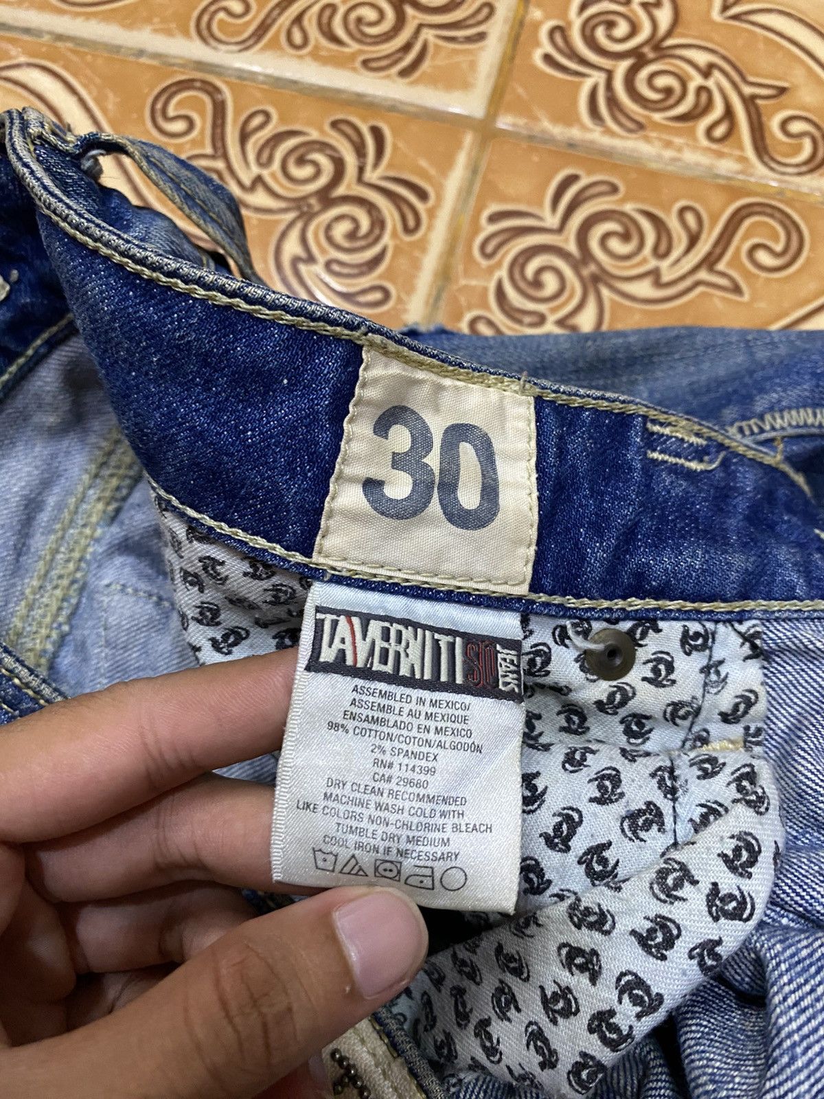 Japanese Brand Vintage Y2K Style Taverniti So Jeans Size US 30 / EU 46 - 8 Thumbnail