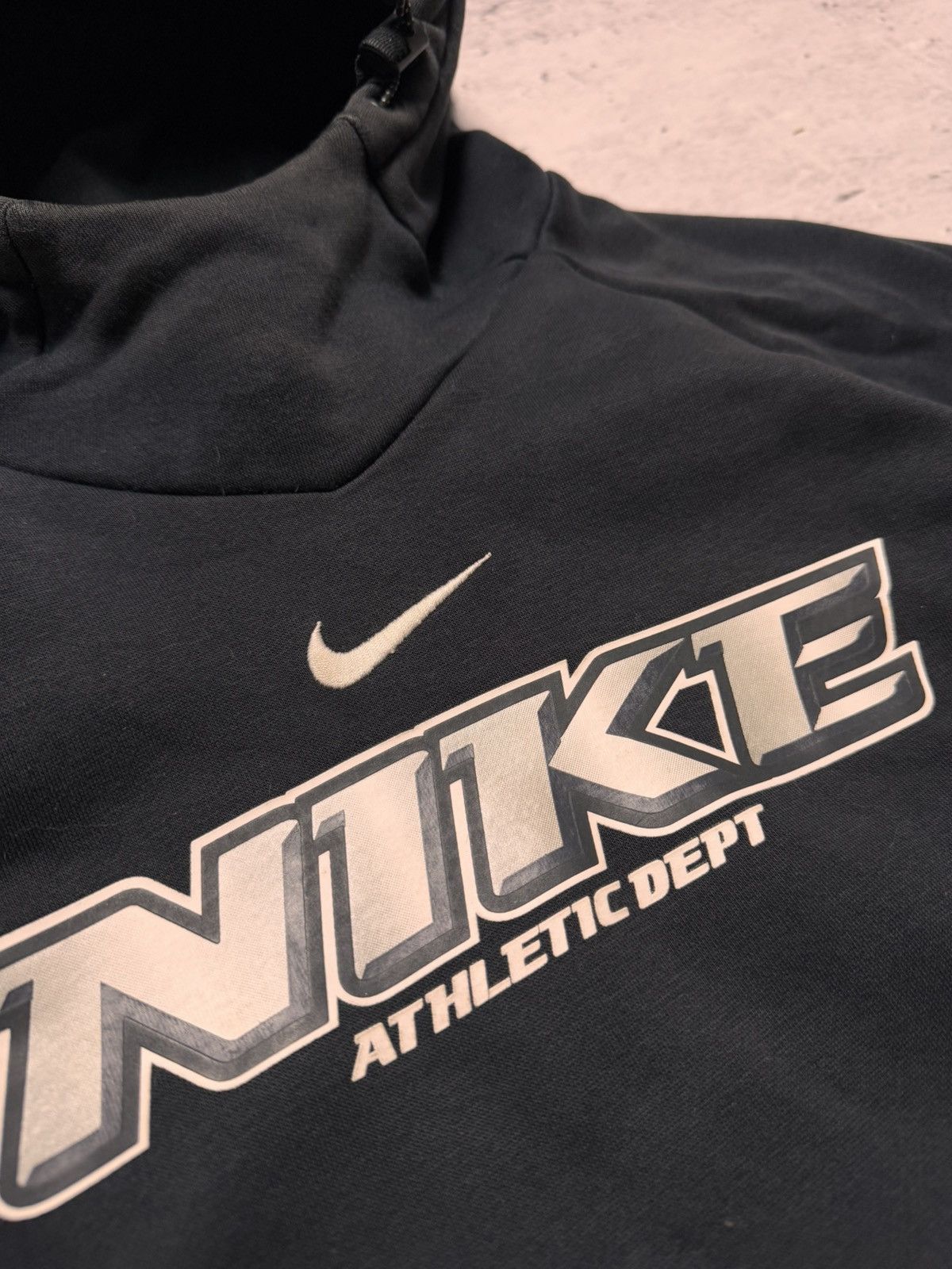 Nike × Vintage NIKE VINTAGE CENTER LOGO OVERSIZE BOXY HOODIE Size US M / EU 48-50 / 2 - 5 Thumbnail