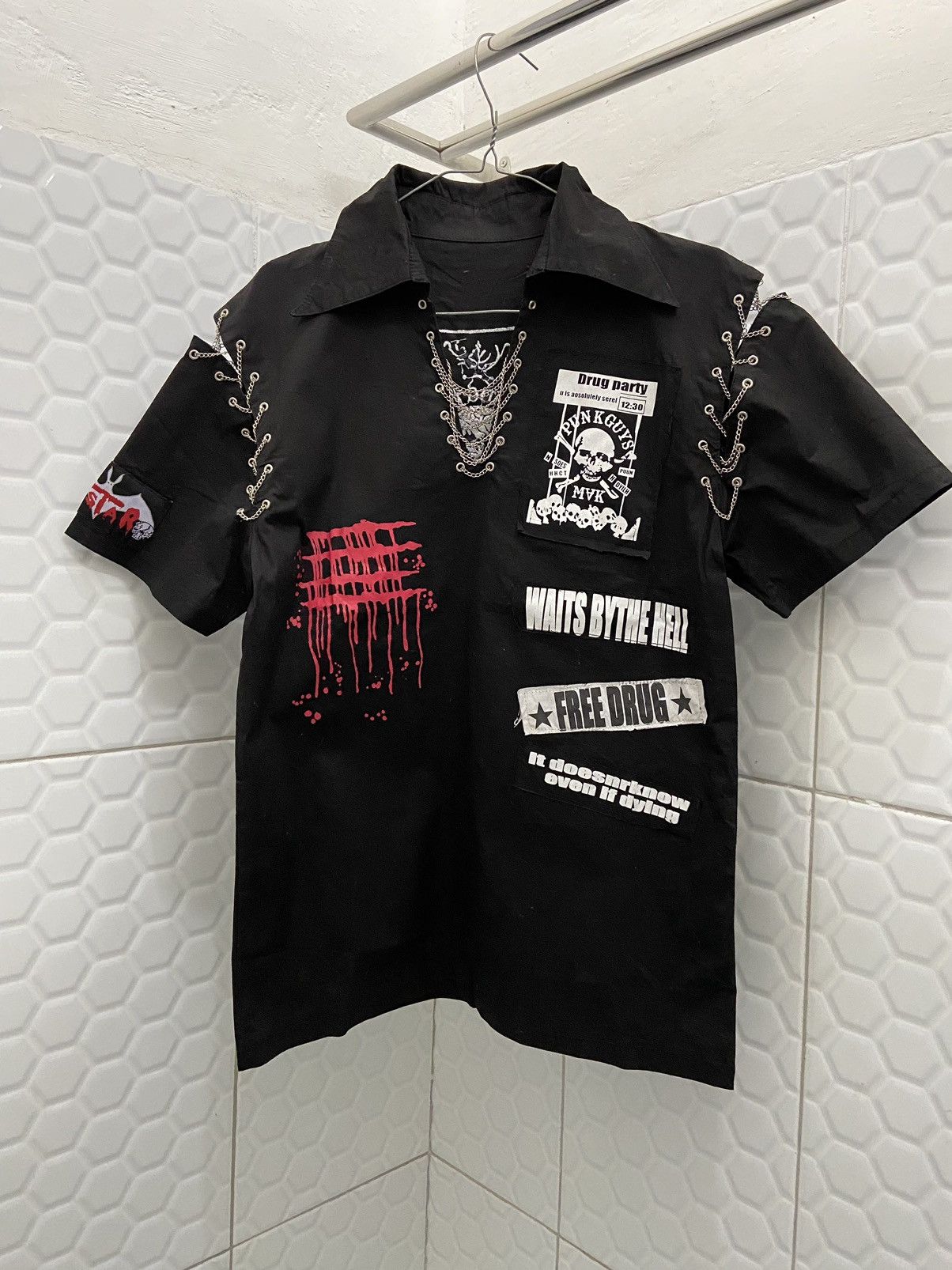 Japanese Brand Japanese Gothic Punk Shirt Size US S / EU 44-46 / 1 - 1 Thumbnail