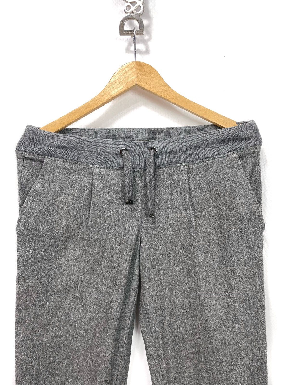 Moncler Moncler 100% Virgin Wool Knit Joggers – Grey – Size IT 40 Size 27" / US 4 / IT 40 - 5 Thumbnail