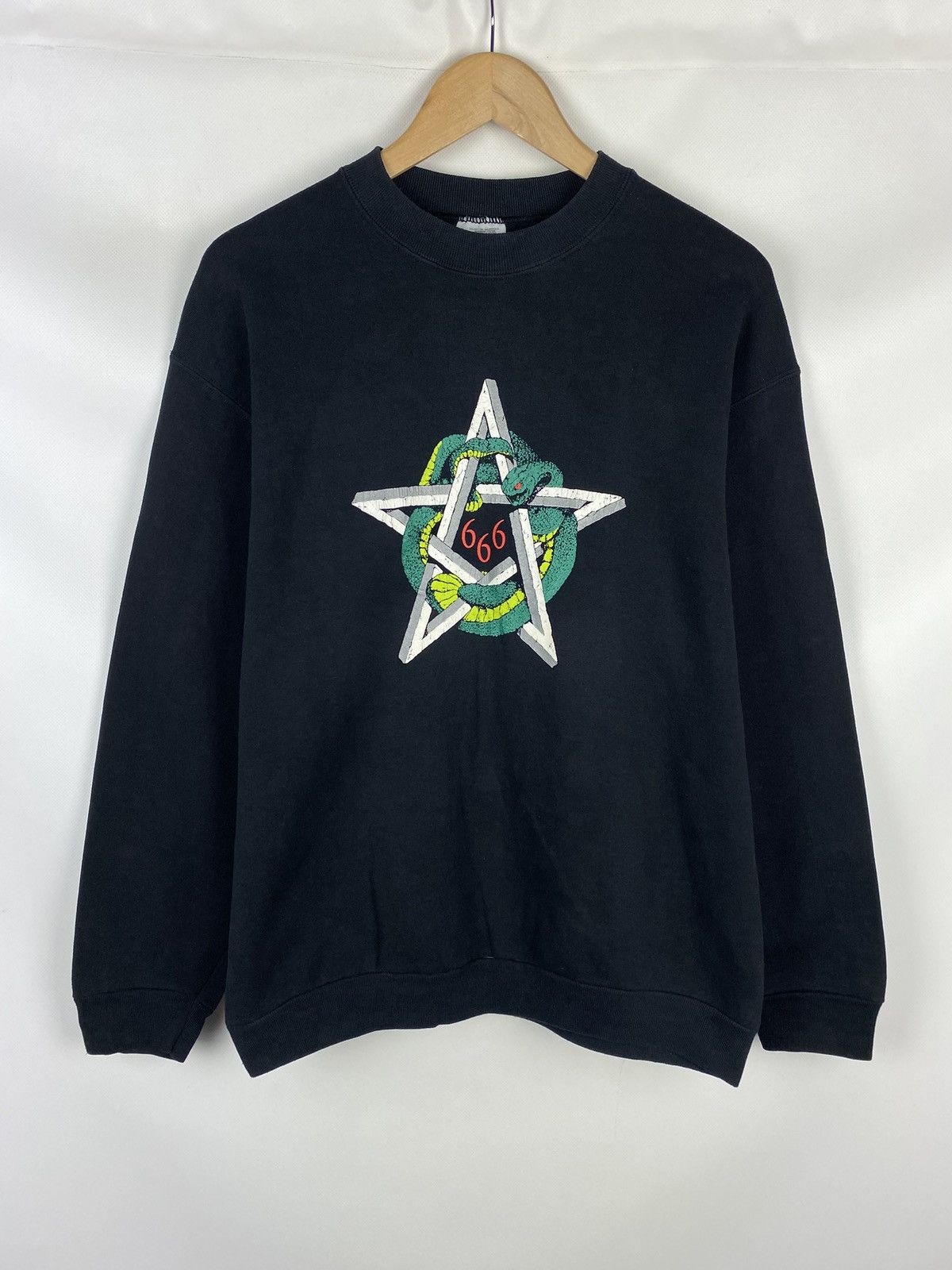 Vintage Screen Stars vintage satanic 666 sweatshirt pullover size L Size US L / EU 52-54 / 3 - 1 Thumbnail