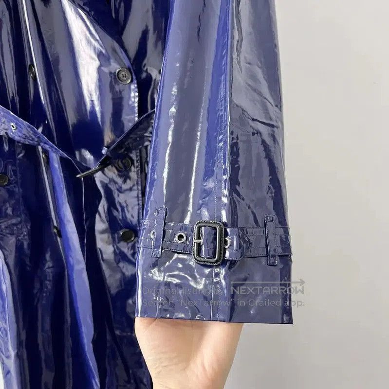 Burberry Burberry Long Purple Trench Coat for Women. Size S / US 4 / IT 40 - 4 Thumbnail