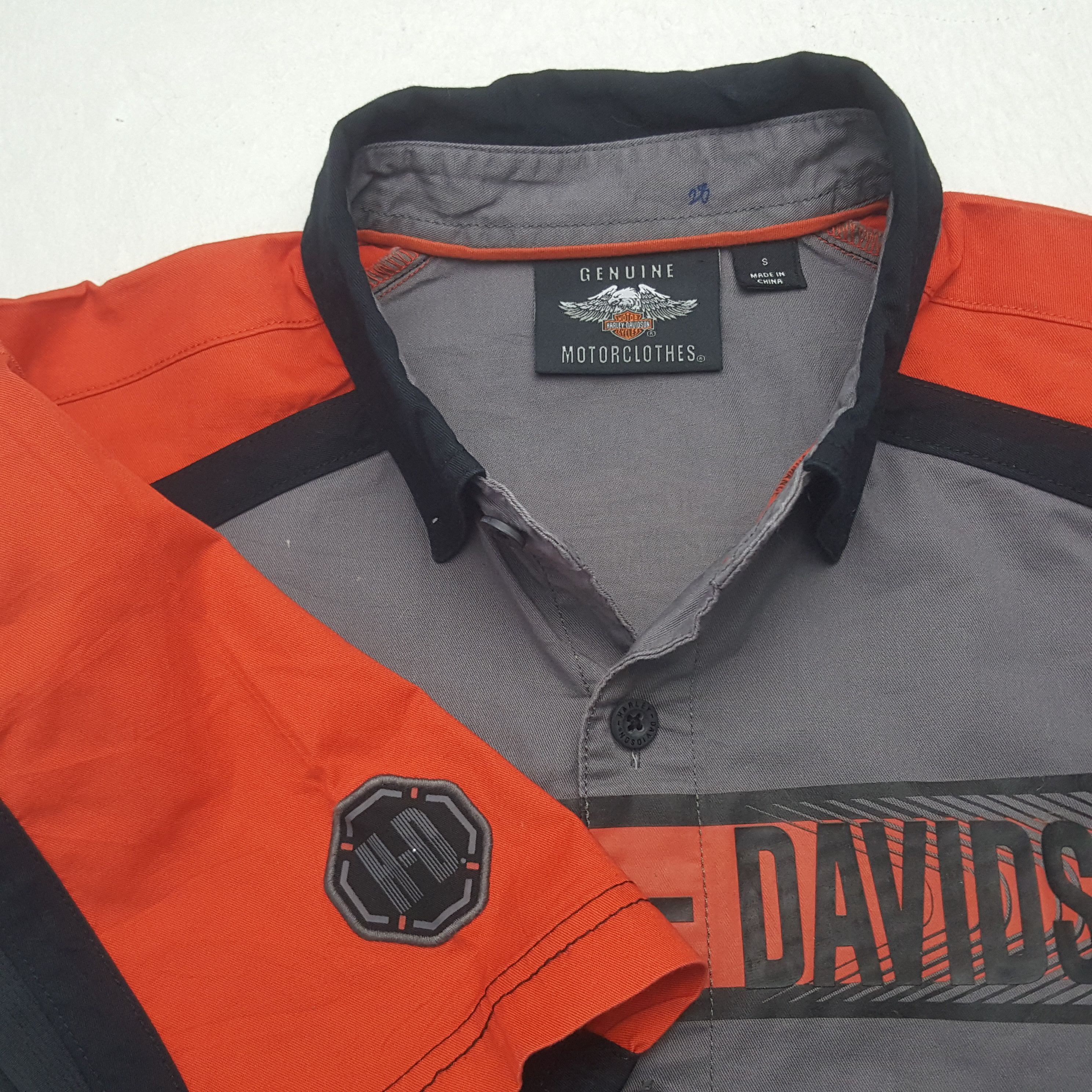 Harley Davidson Vintage Harley Davidson Bikers Work Shirt Button Up RR11 Size US M / EU 48-50 / 2 - 5 Thumbnail