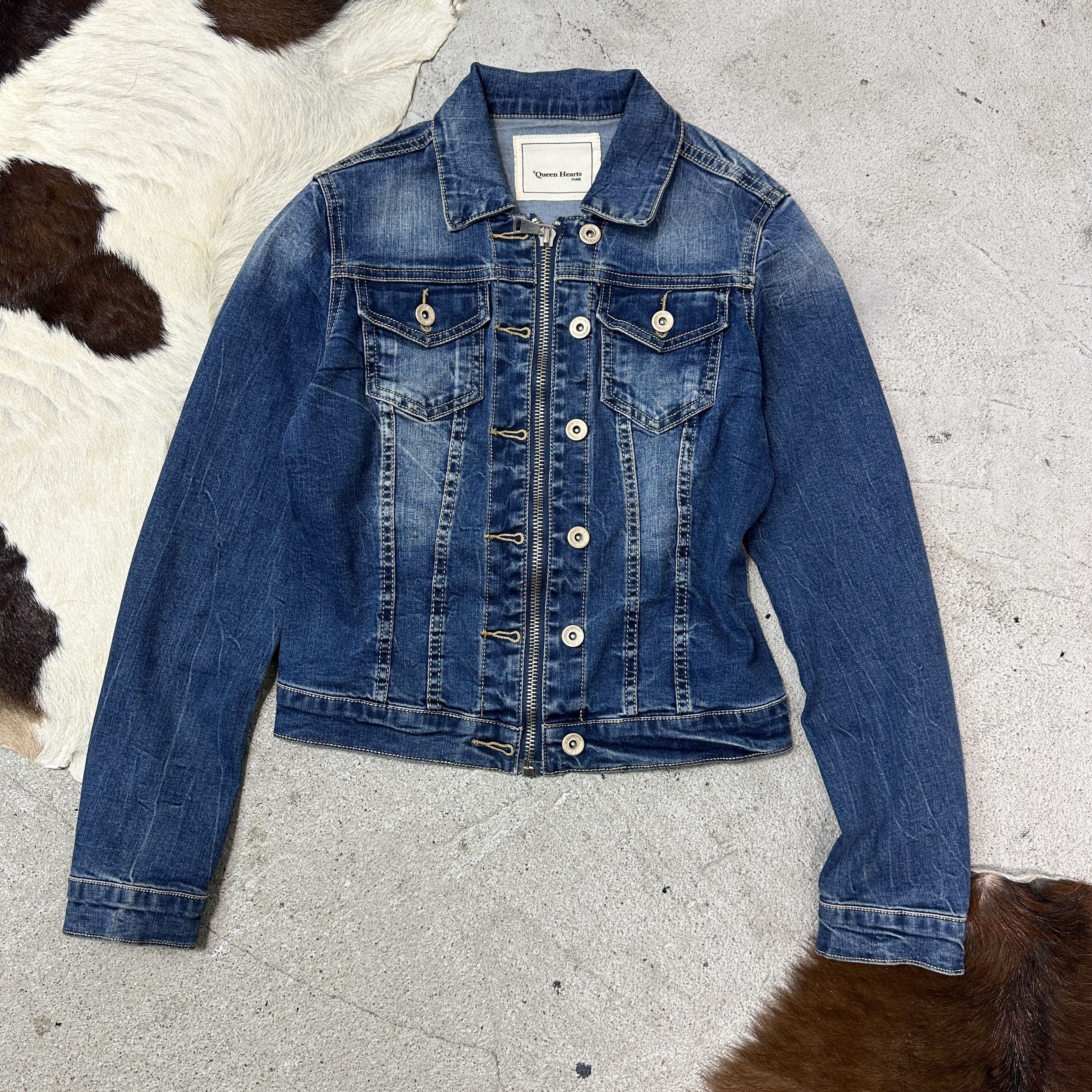 Vintage Vintage Denim Streetwear Fitted Jeans Jacket 00s Size S / US 4 / IT 40 - 2 Thumbnail
