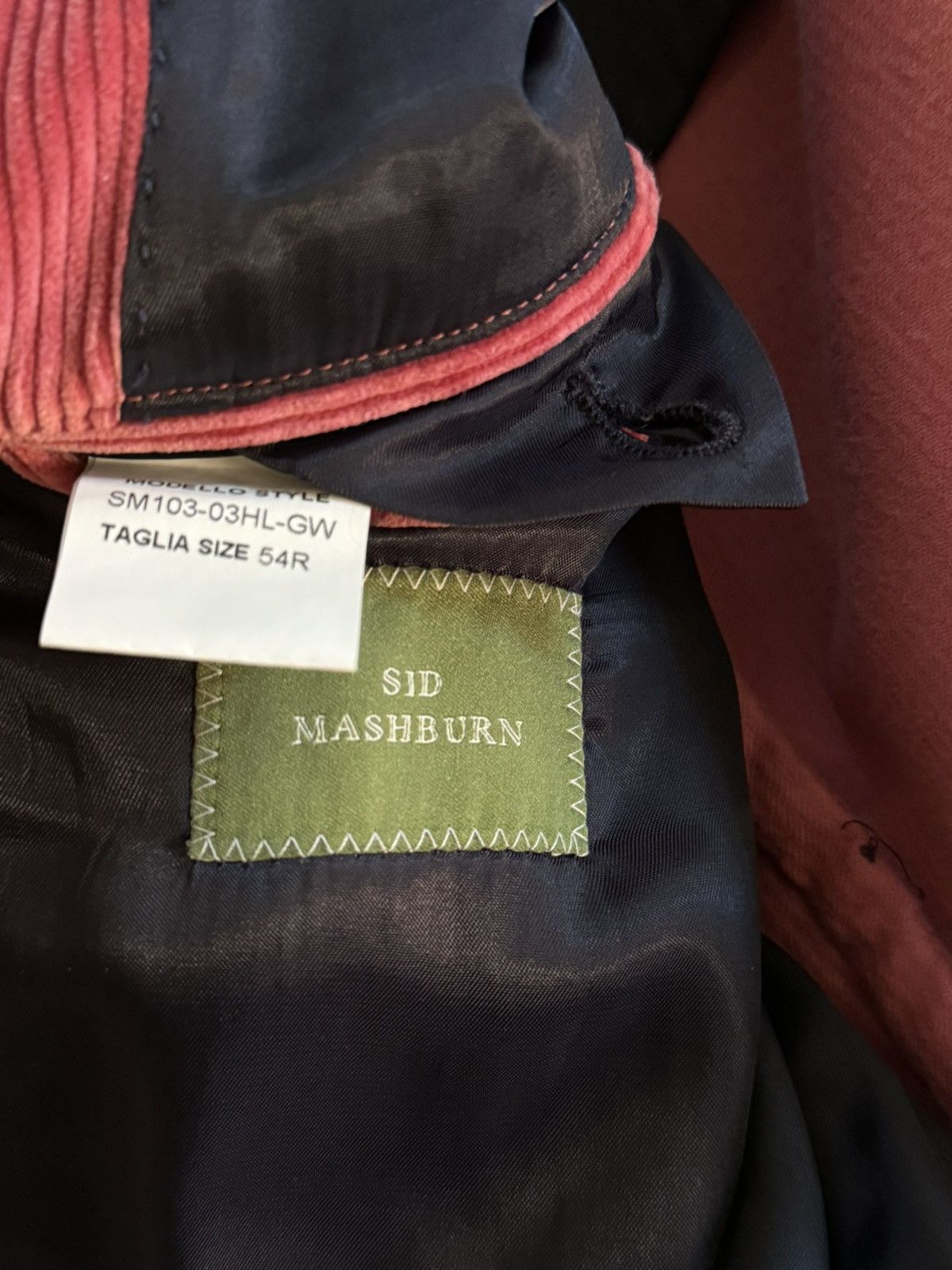 Sid Mashburn Garment-Dyed Kincaid No. 1 Jacket - Washed Corduroy Size 44R - 4 Thumbnail