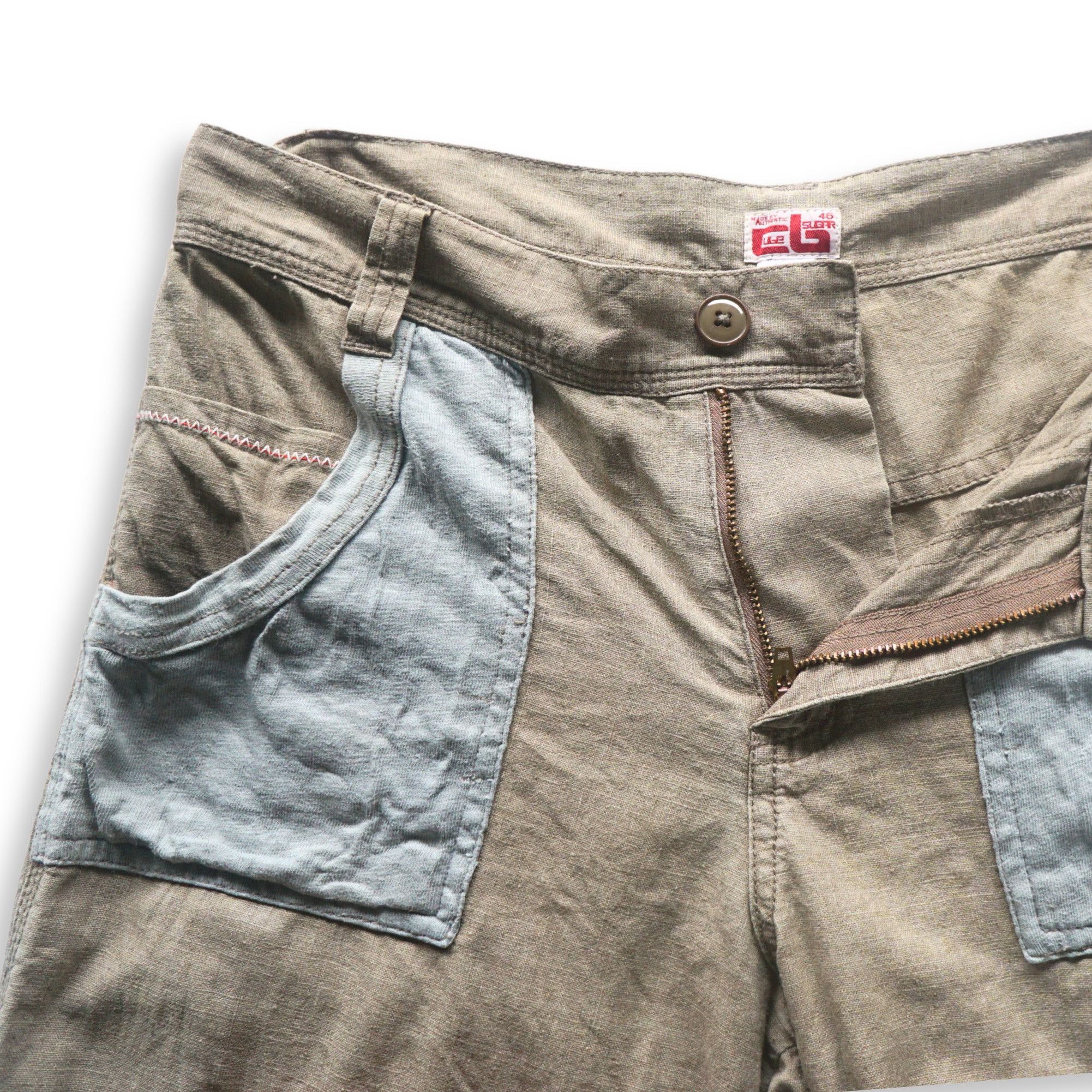 Japanese Brand CUBE SUGAR Patched Pockets Casual Pants Size 28" / US 6 / IT 42 - 4 Thumbnail