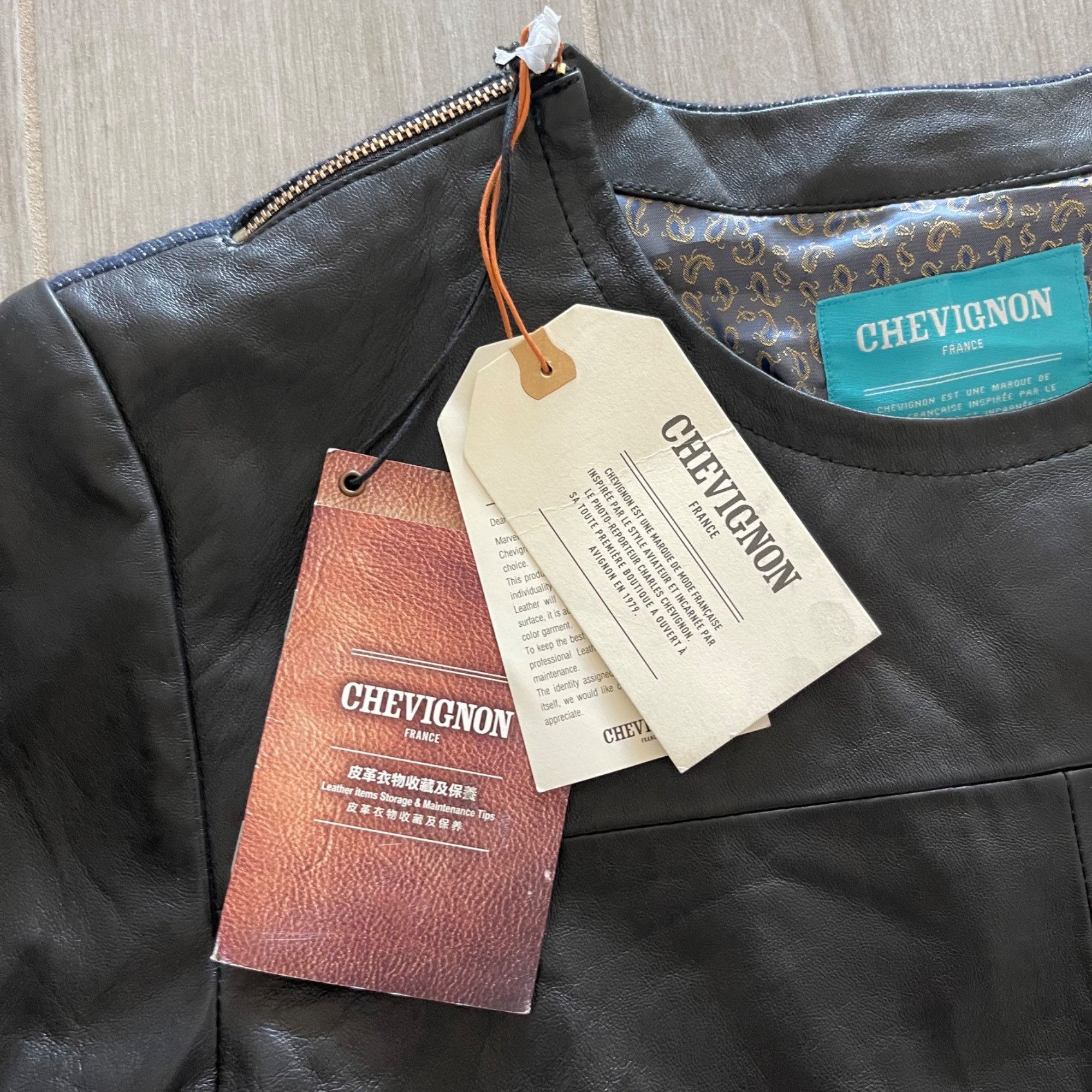 Chevignon NWT CHEVIGNON FRANCE SHEEP LEATHER SHIRT SZ SMALL Size US S / EU 44-46 / 1 - 2 Thumbnail