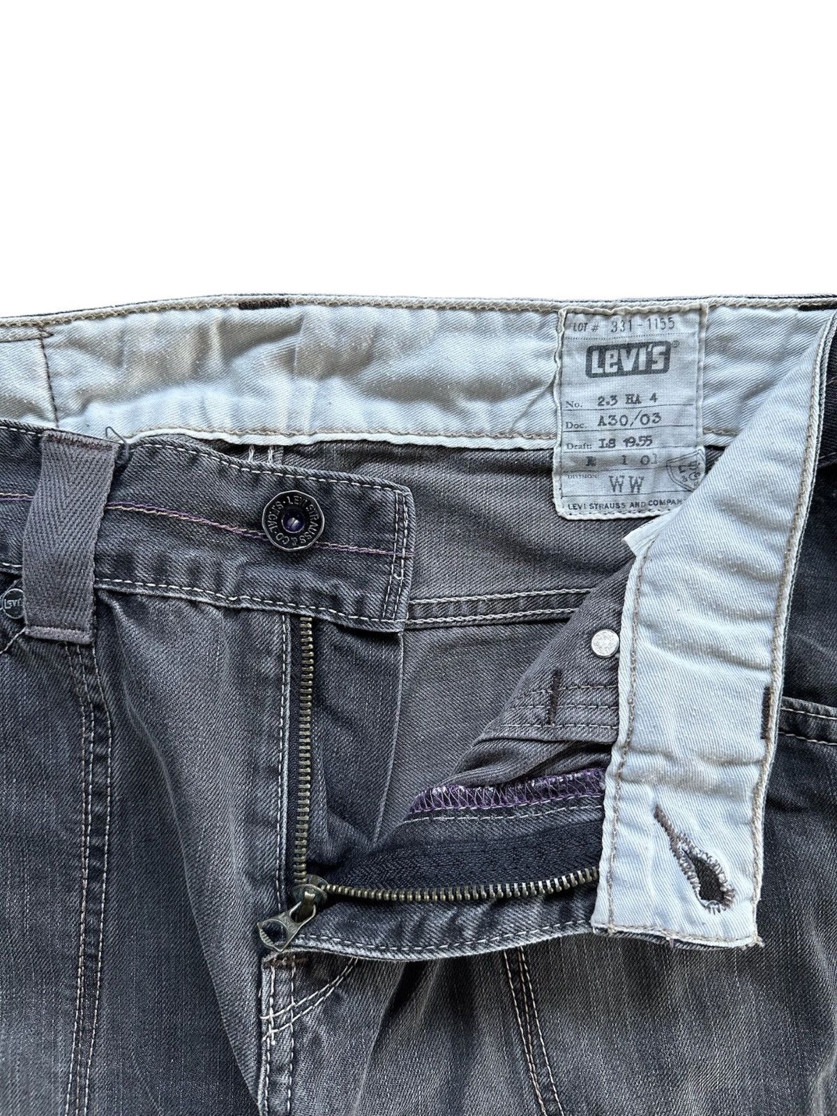 Levi's Levis Grey Denim Jeans Lot 331-1155 Size US 30 / EU 46 - 4 Thumbnail
