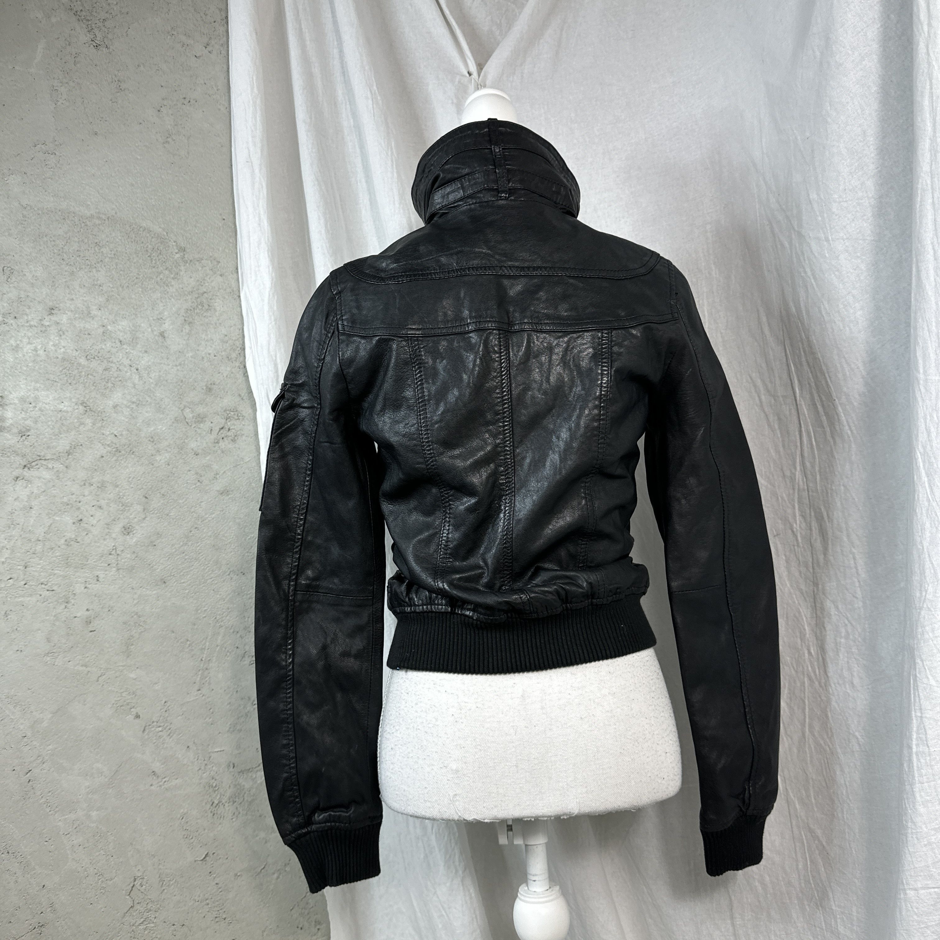 Vintage Vintage Avant Garde Leather Jacket Size US XS / EU 42 / 0 - 12 Thumbnail