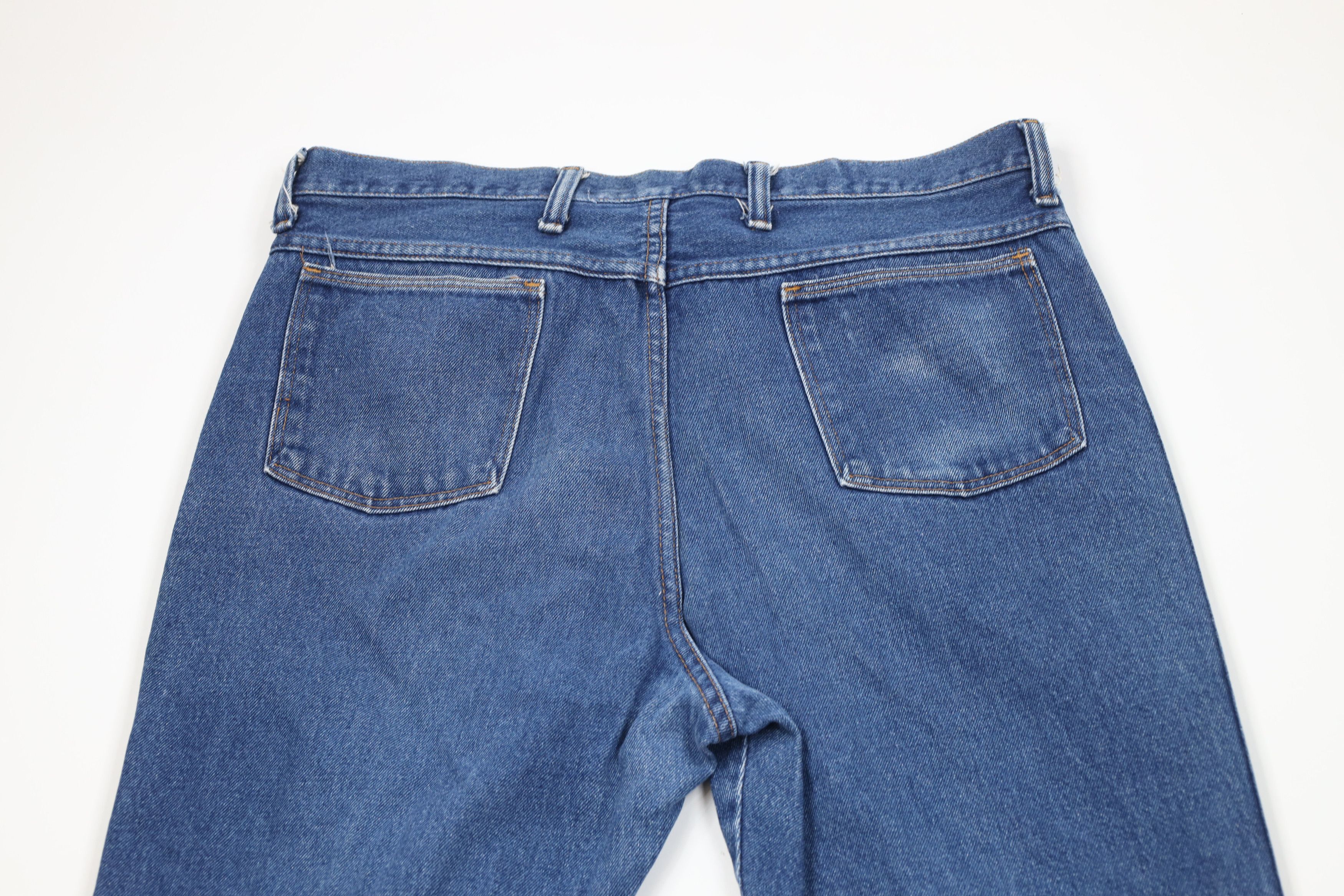 Vintage Vintage 70s Streetwear Straight Leg Denim Jeans Cotton USA Size US 36 / EU 52 - 9 Thumbnail